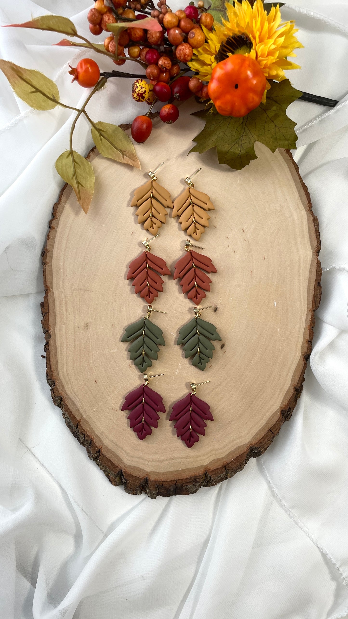 Leaf Trio Dangles