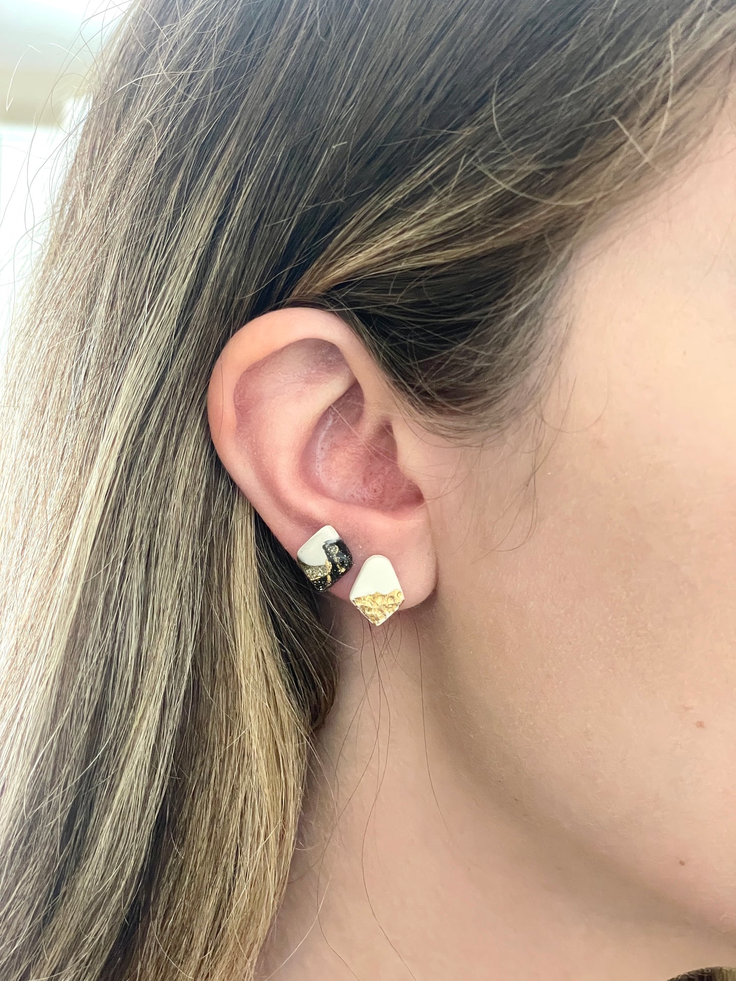 Black and White Mini Studs
