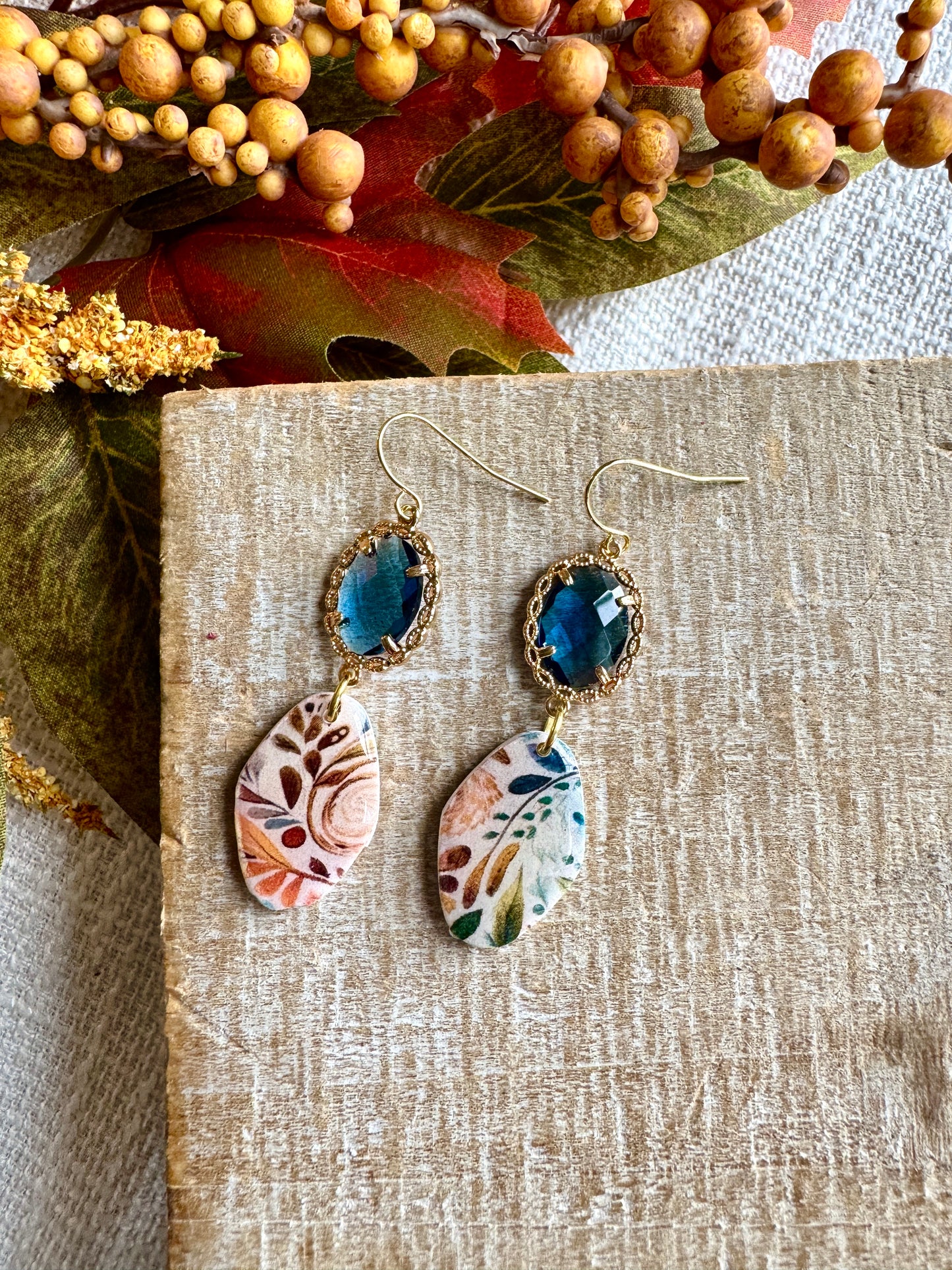 Sapphire Fall Swirls