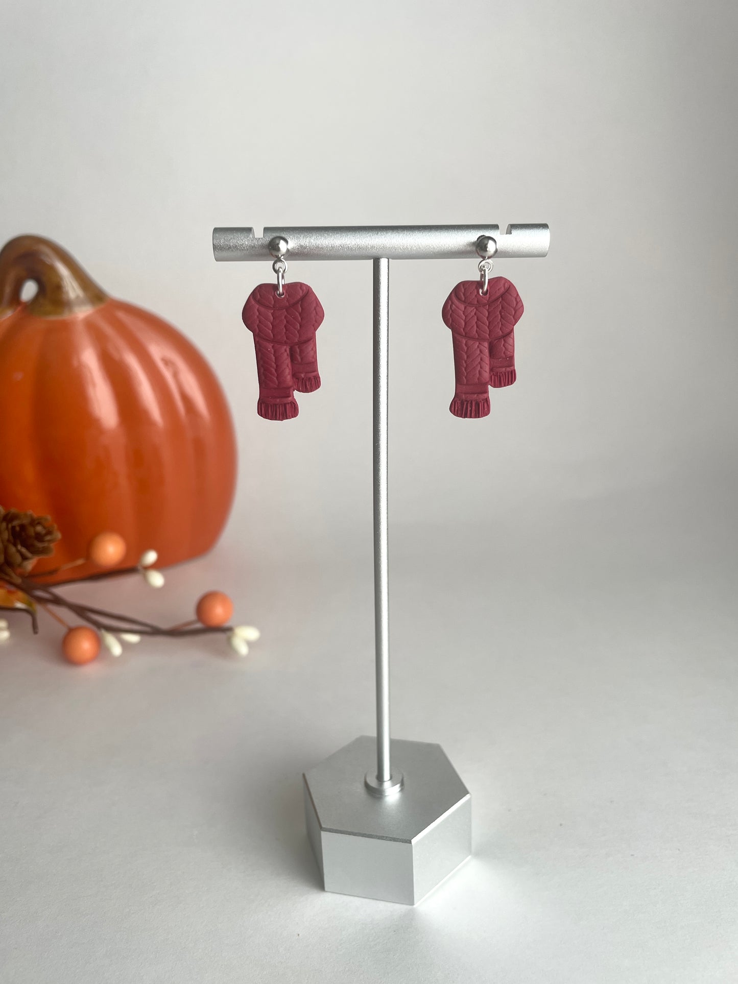 Red Scarf Dangles
