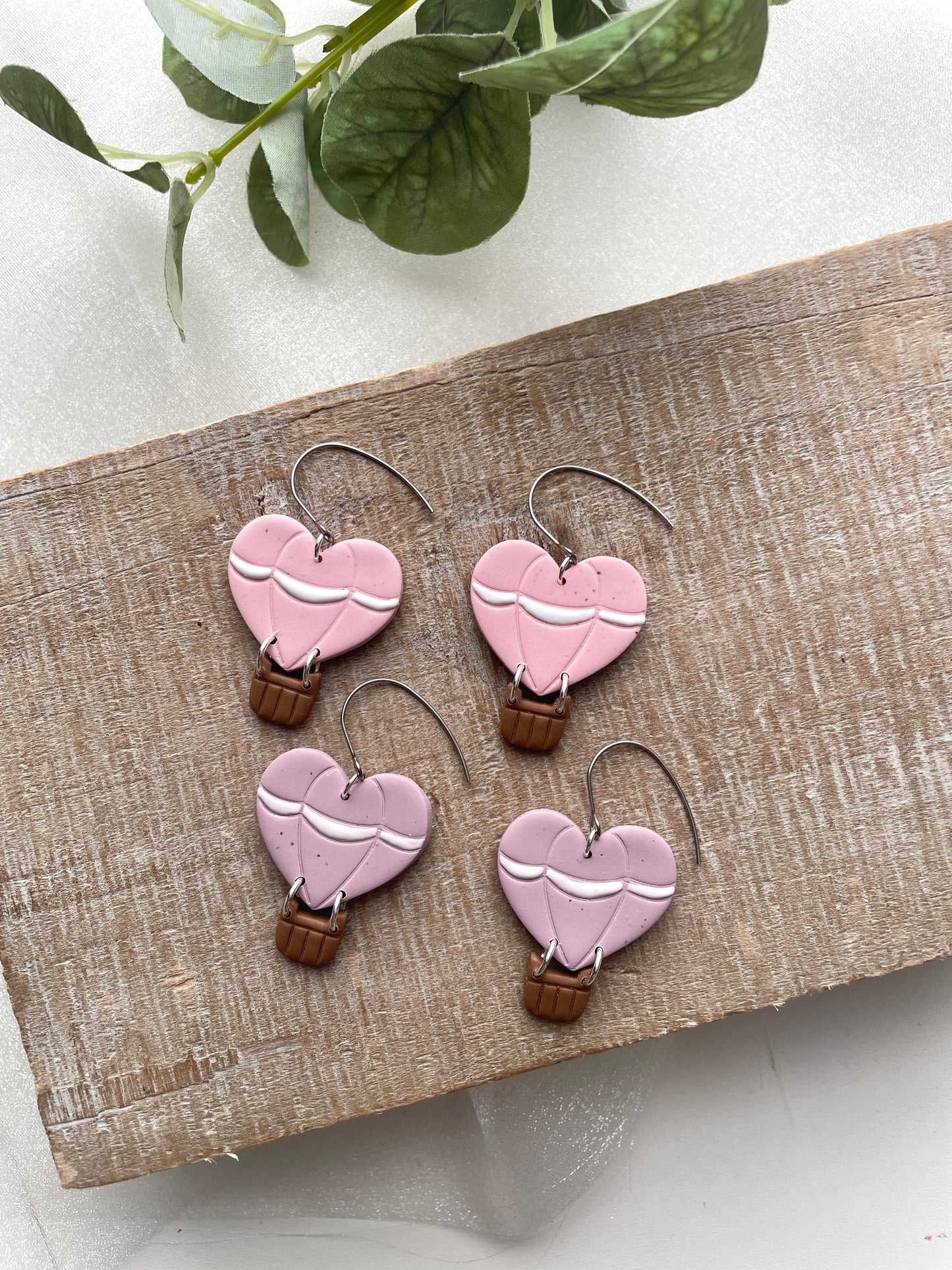 Heart Hot Air Balloon Dangles