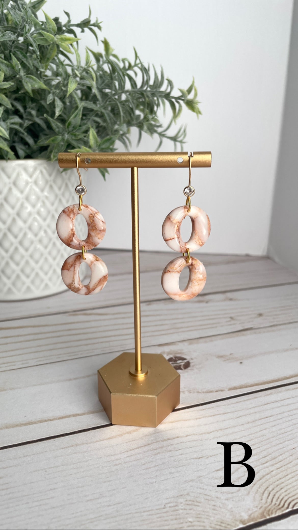 Rose Gold Translucent Dangles