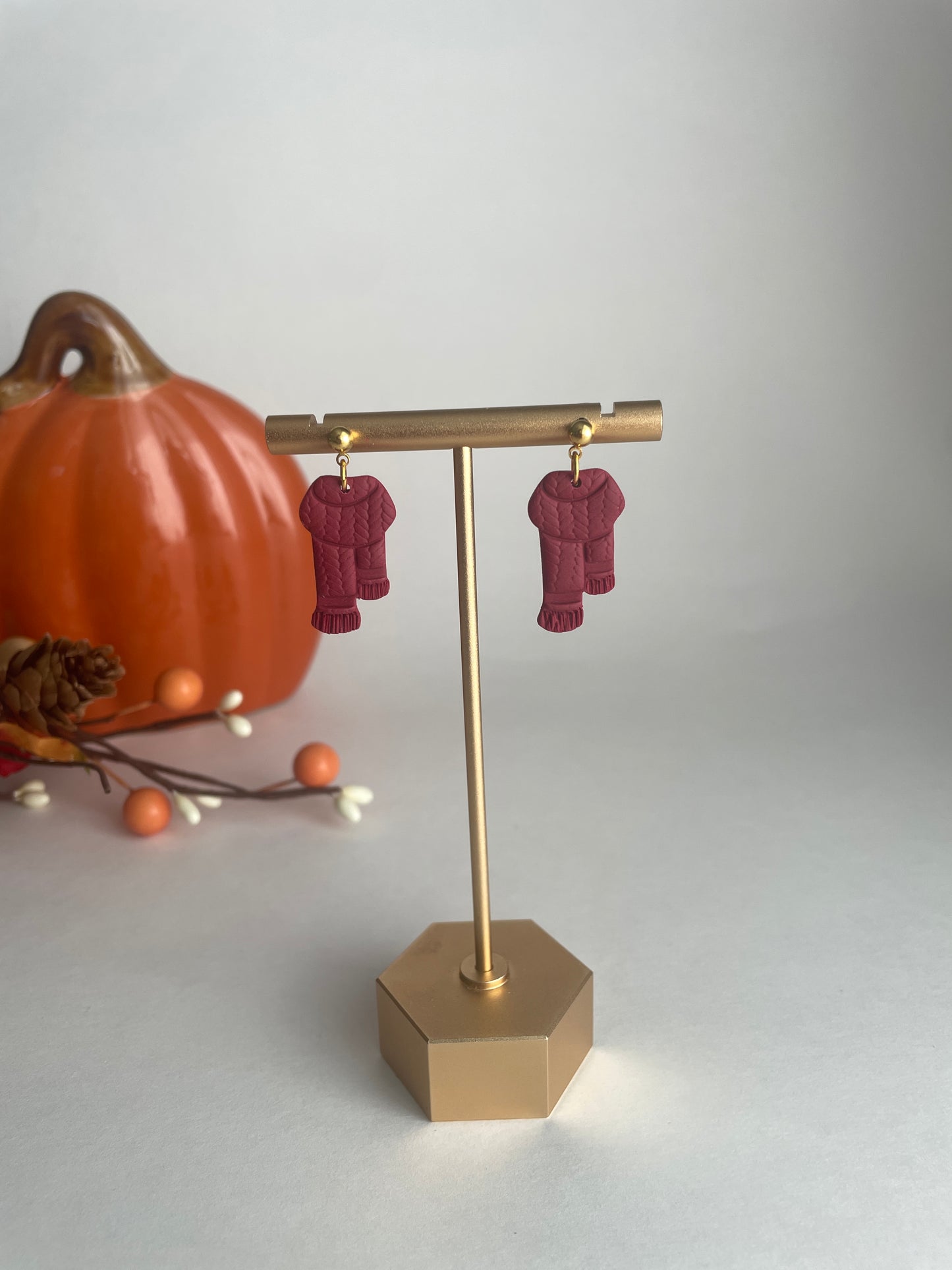 Red Scarf Dangles