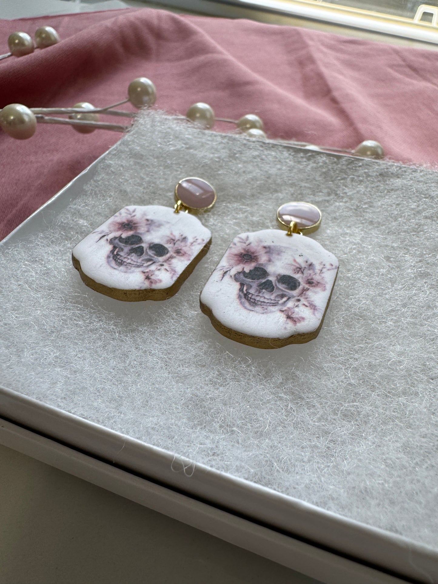 Pink Boho Skulls