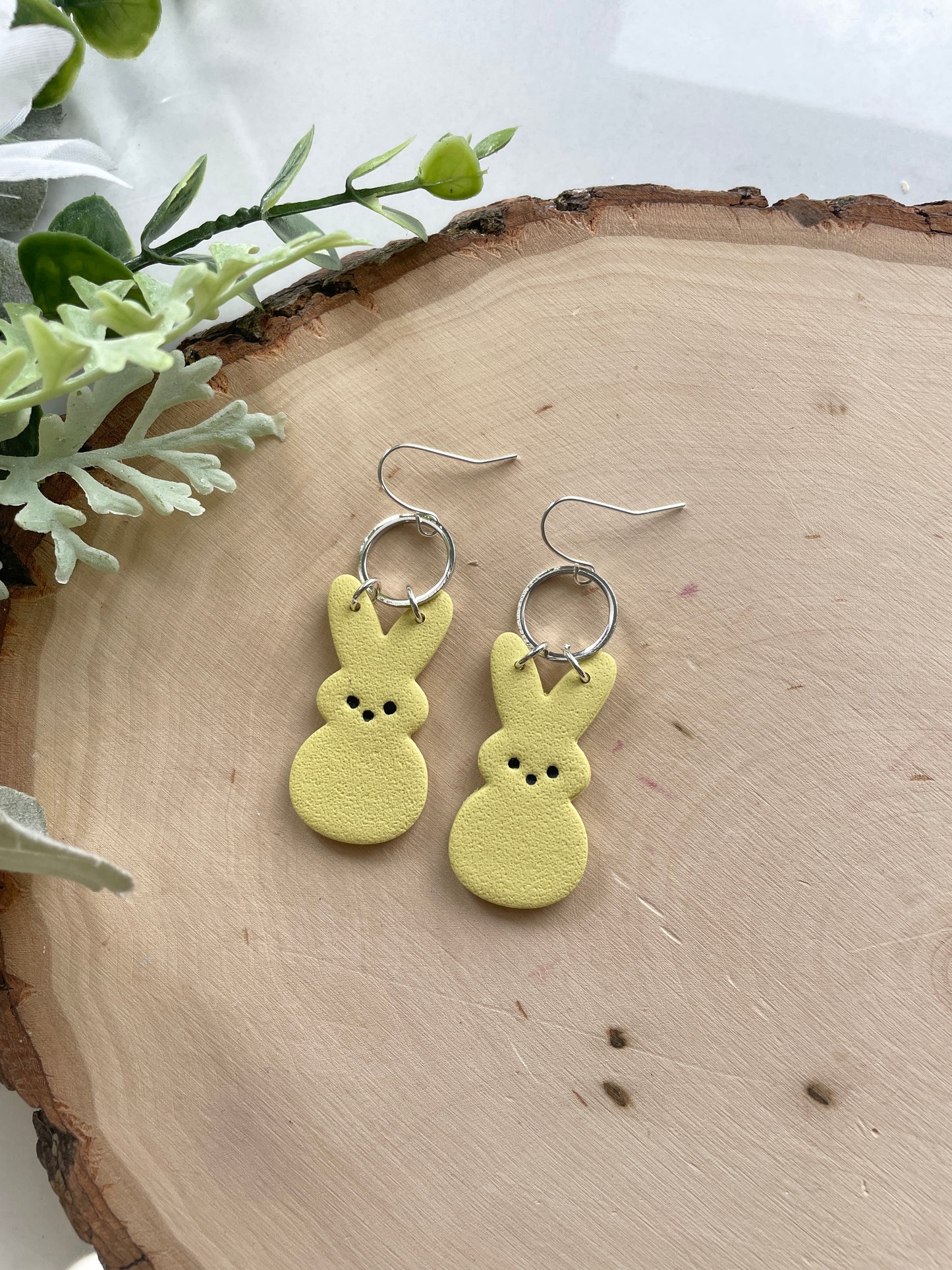 Marshmallow Bunny Dangles