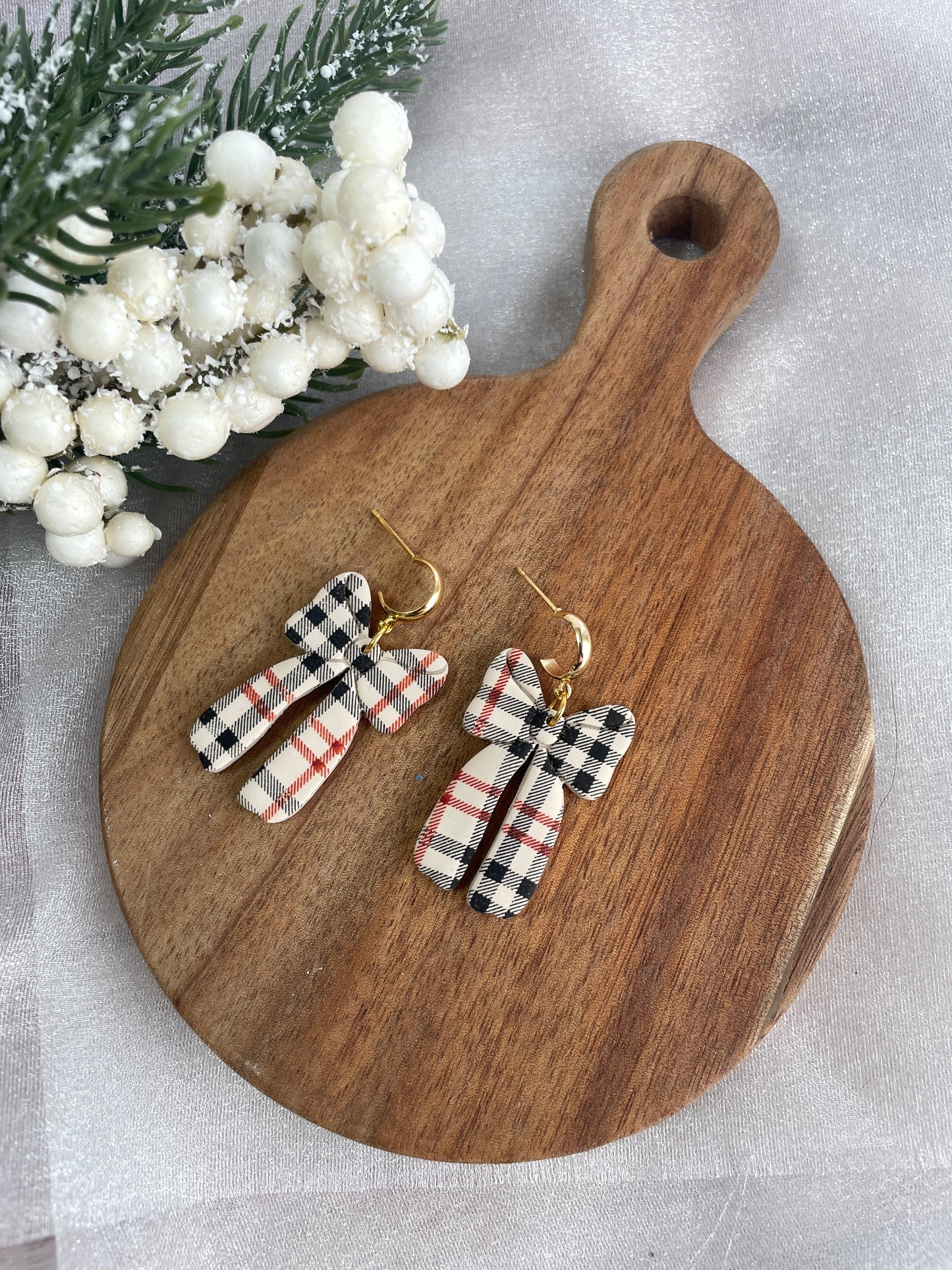 Plaid Bow Huggies - Wholesale