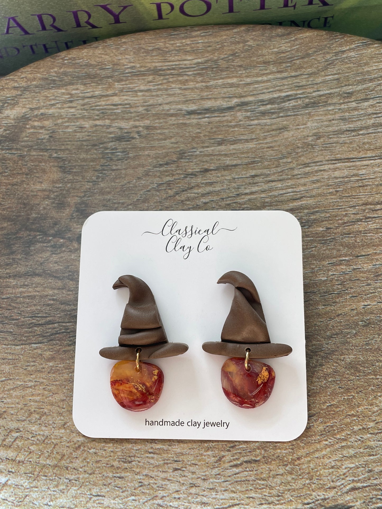 Wizard Hat Oversized Studs