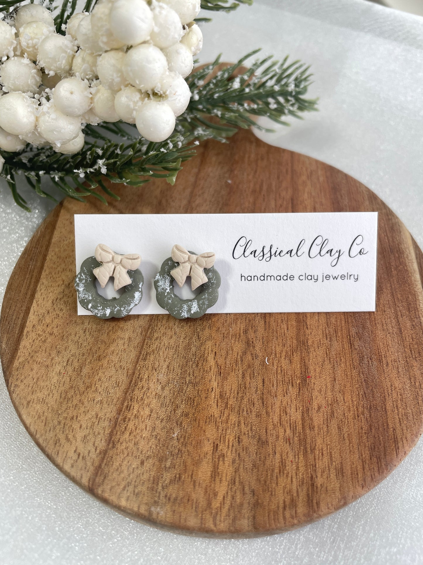 Boho Wreath Studs