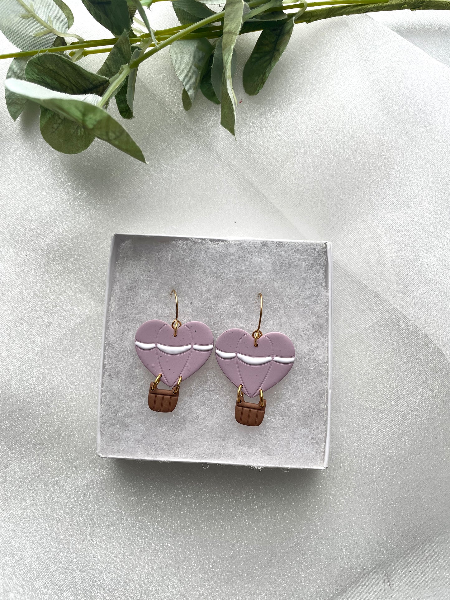 Heart Hot Air Balloon Dangles