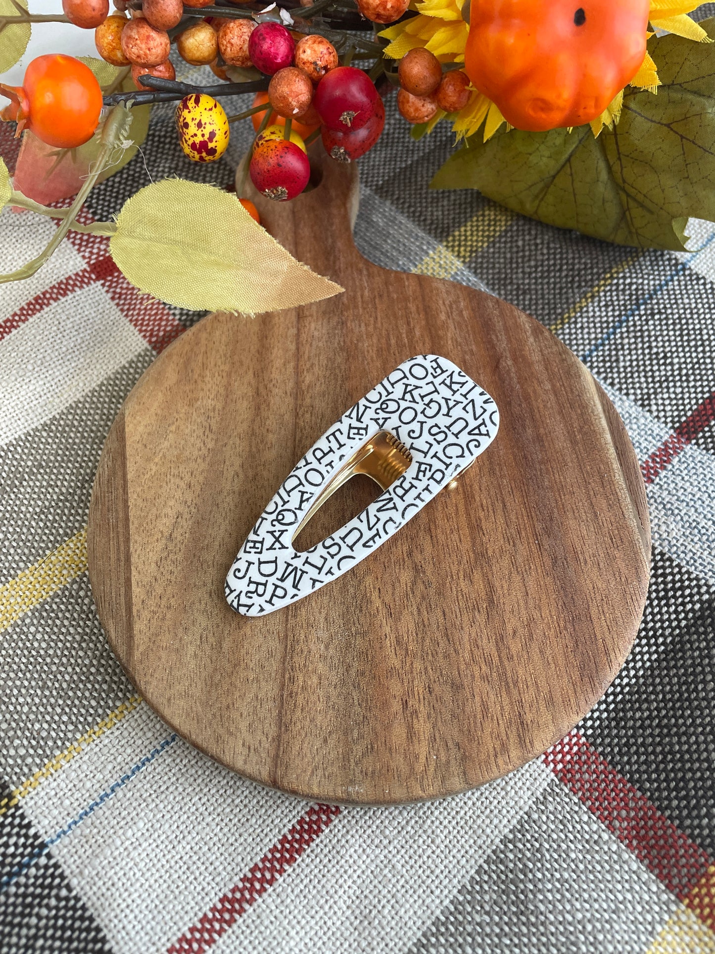 Alphabet Hair Clip