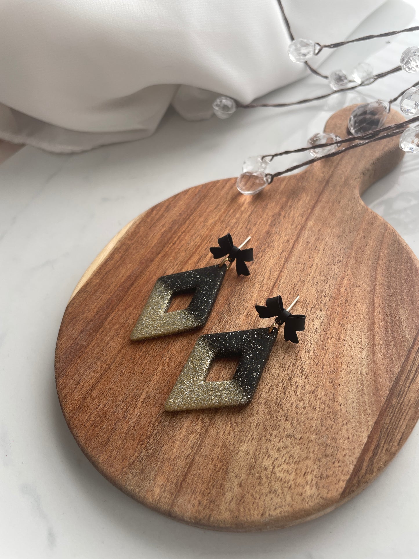 Glitter Diamond Dangles