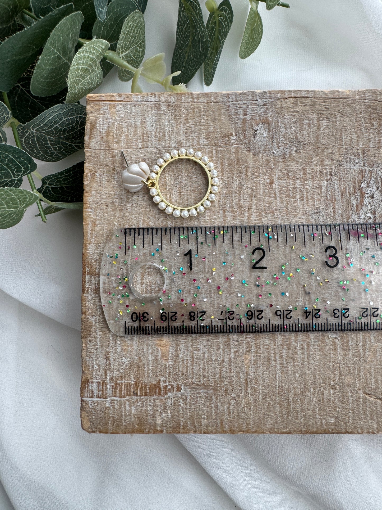 Pearl Shell Hoops