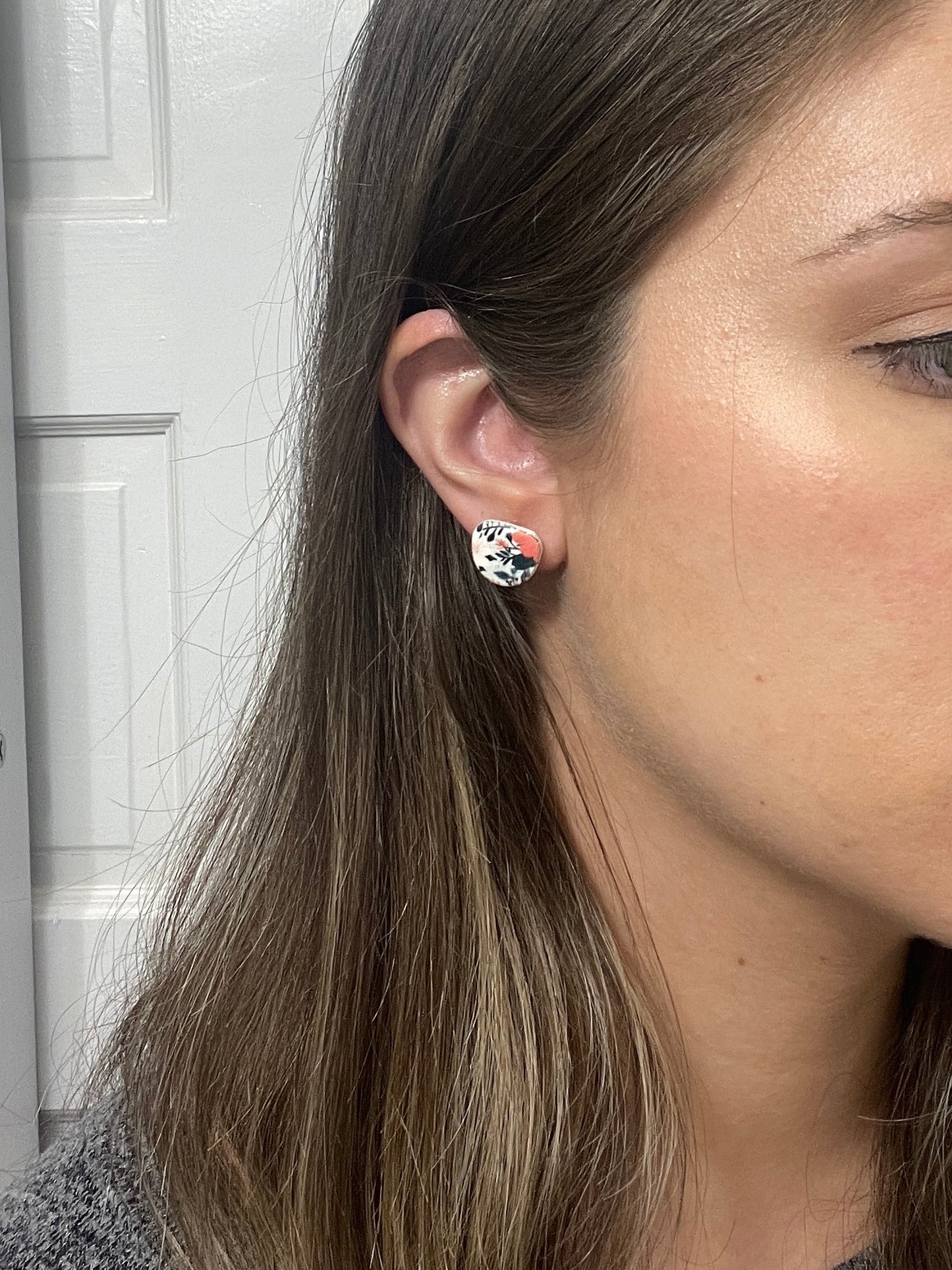 Vibrant Floral Stud Duo