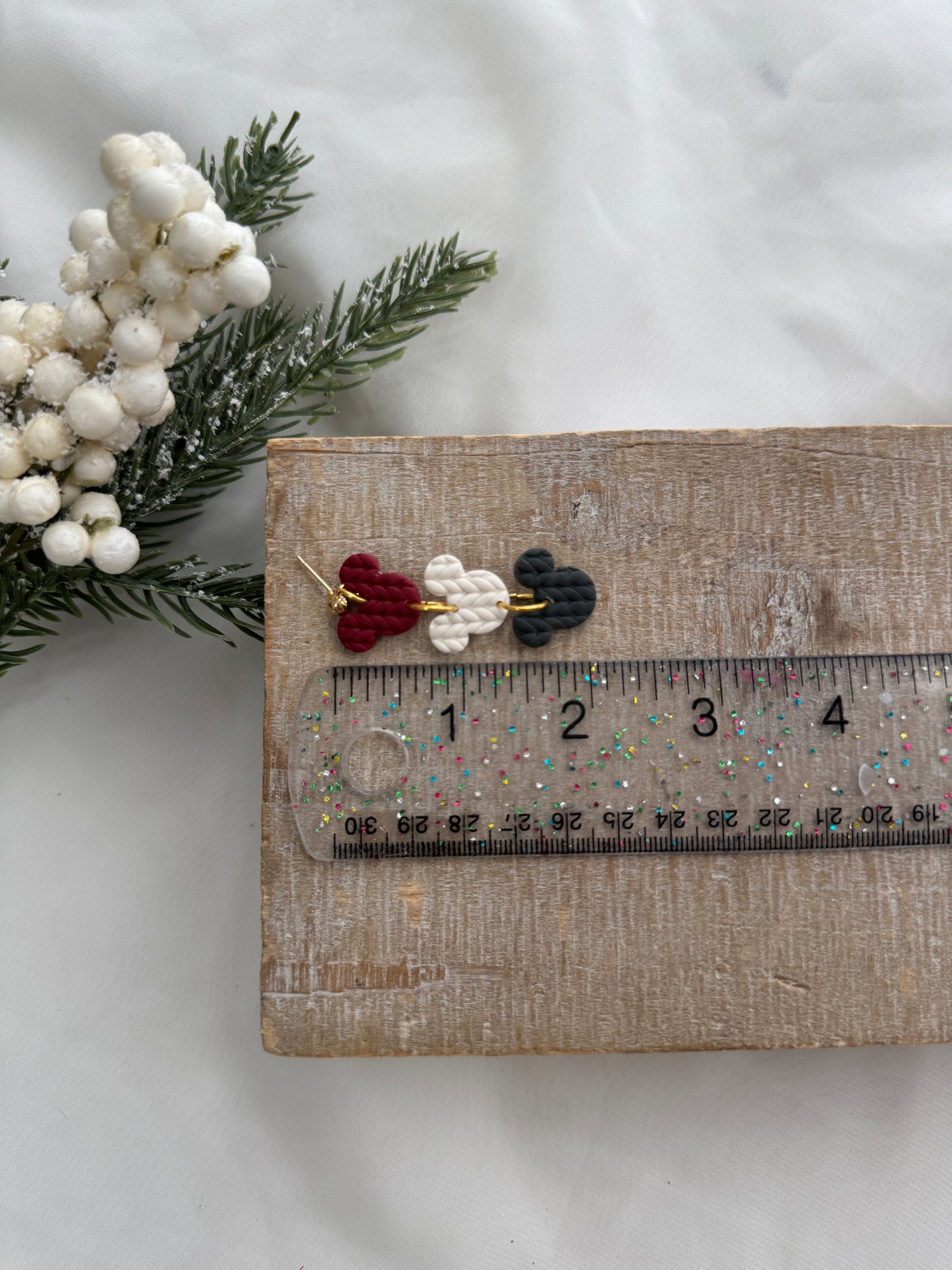 Sweater Print Mouse Dangles