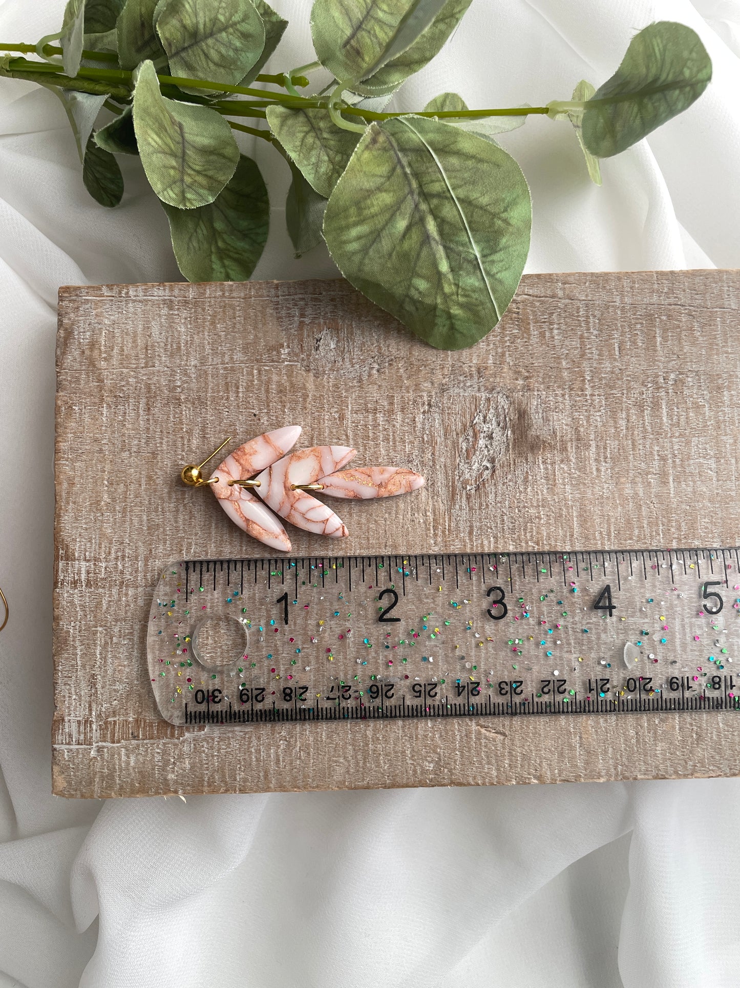Rose Gold Translucent Dangles