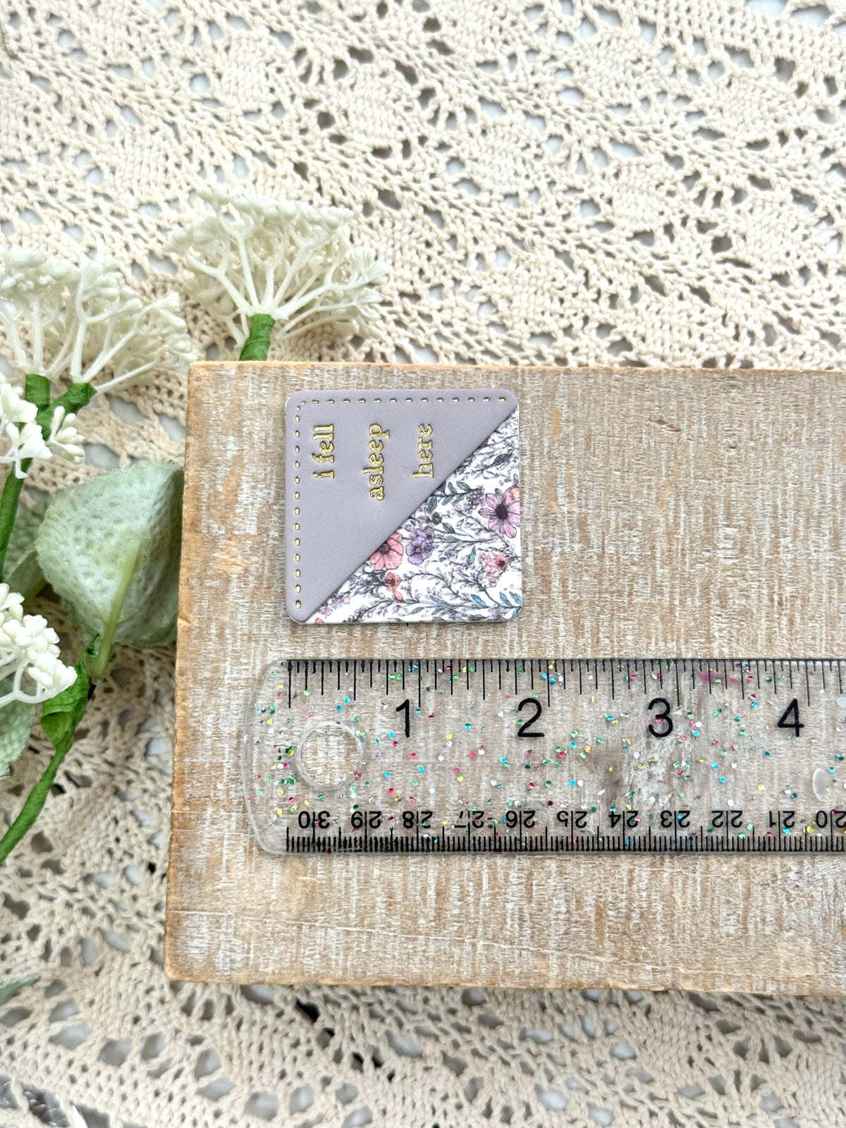 Purple Meadow Corner Bookmark