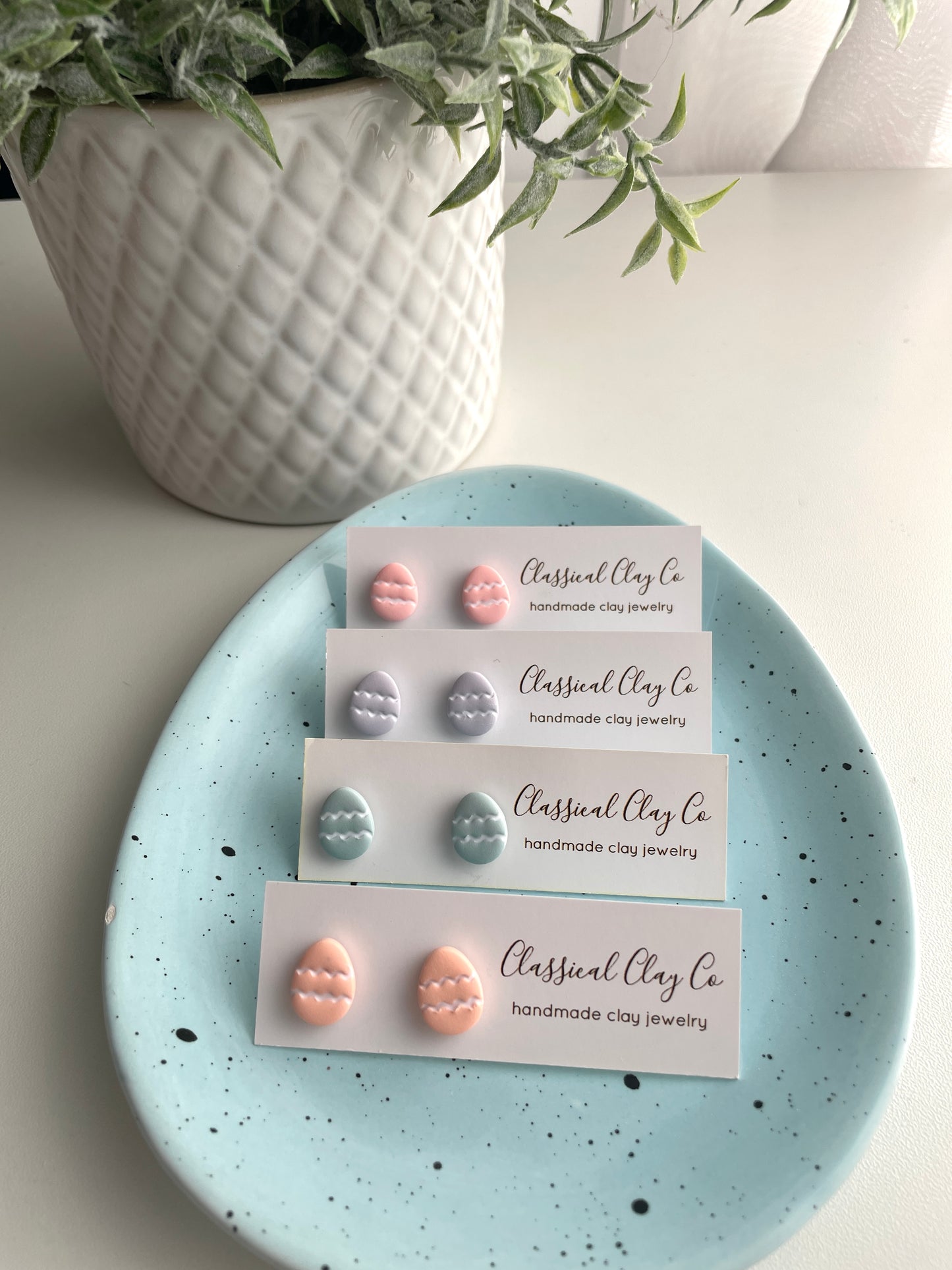 Pastel Easter Egg Studs