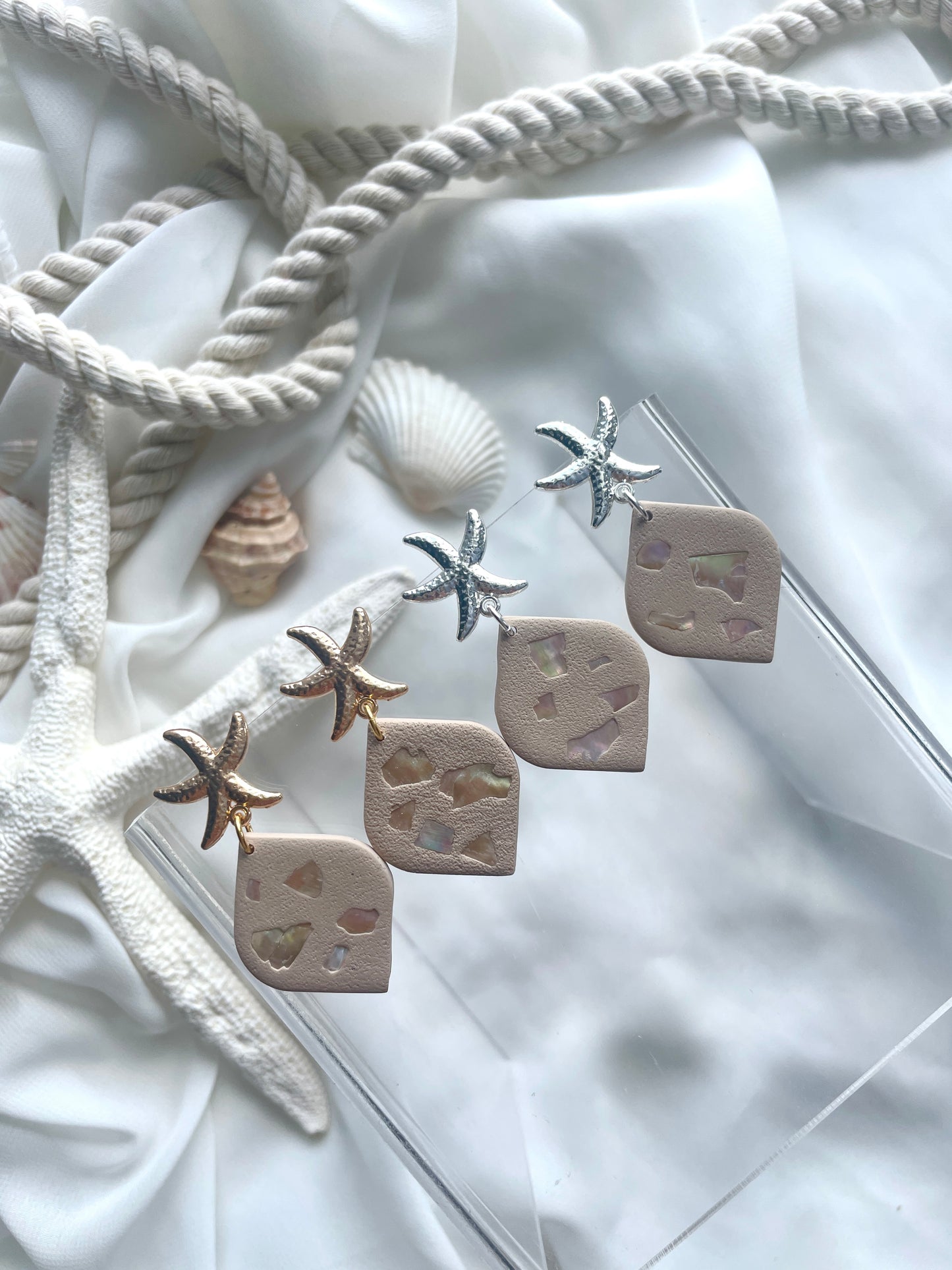 Sandy Seashell Dangles - Wholesale
