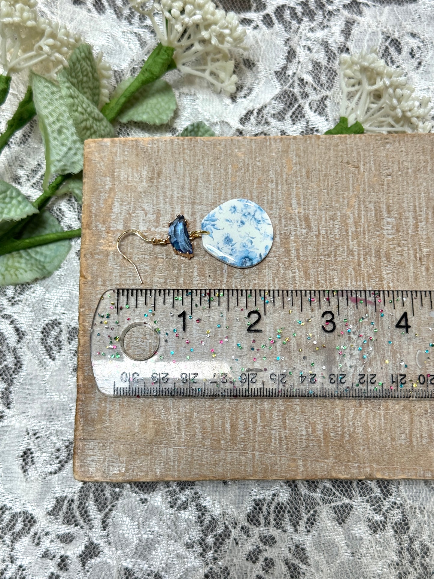 Blue and White Porcelain Dangles