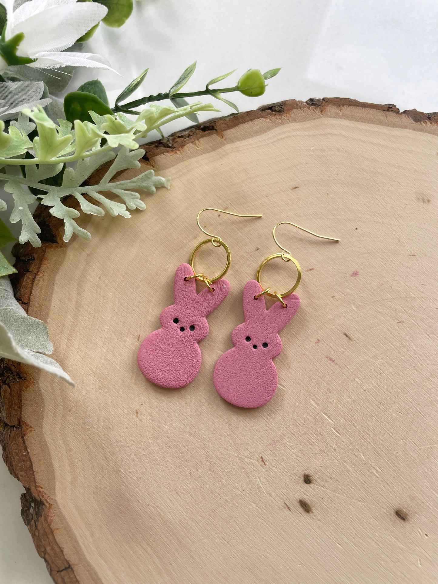 Marshmallow Bunny Dangles