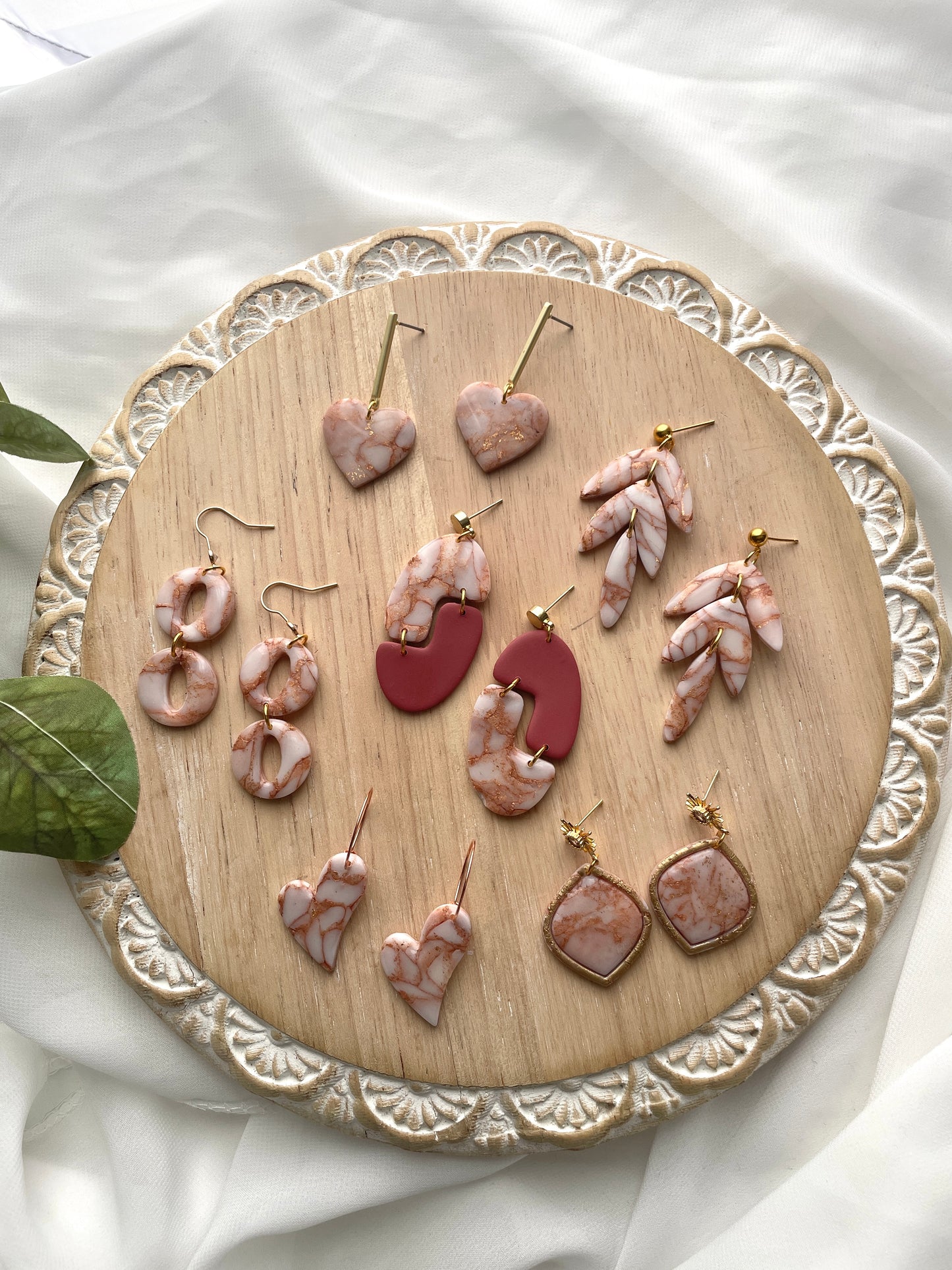 Rose Gold Translucent Dangles