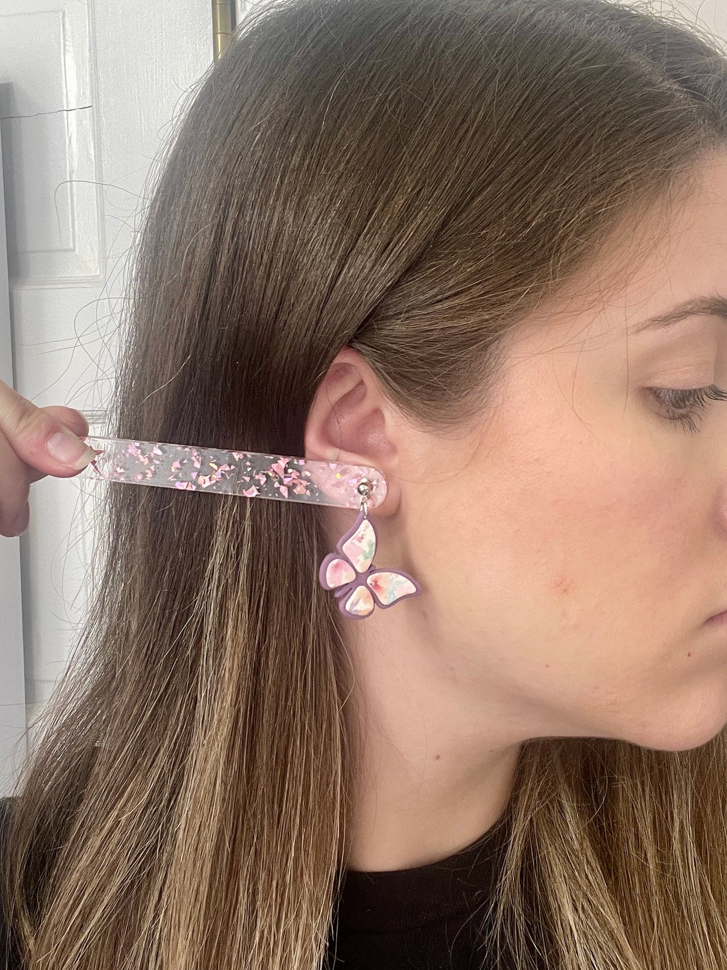 Purple Floral Butterflies