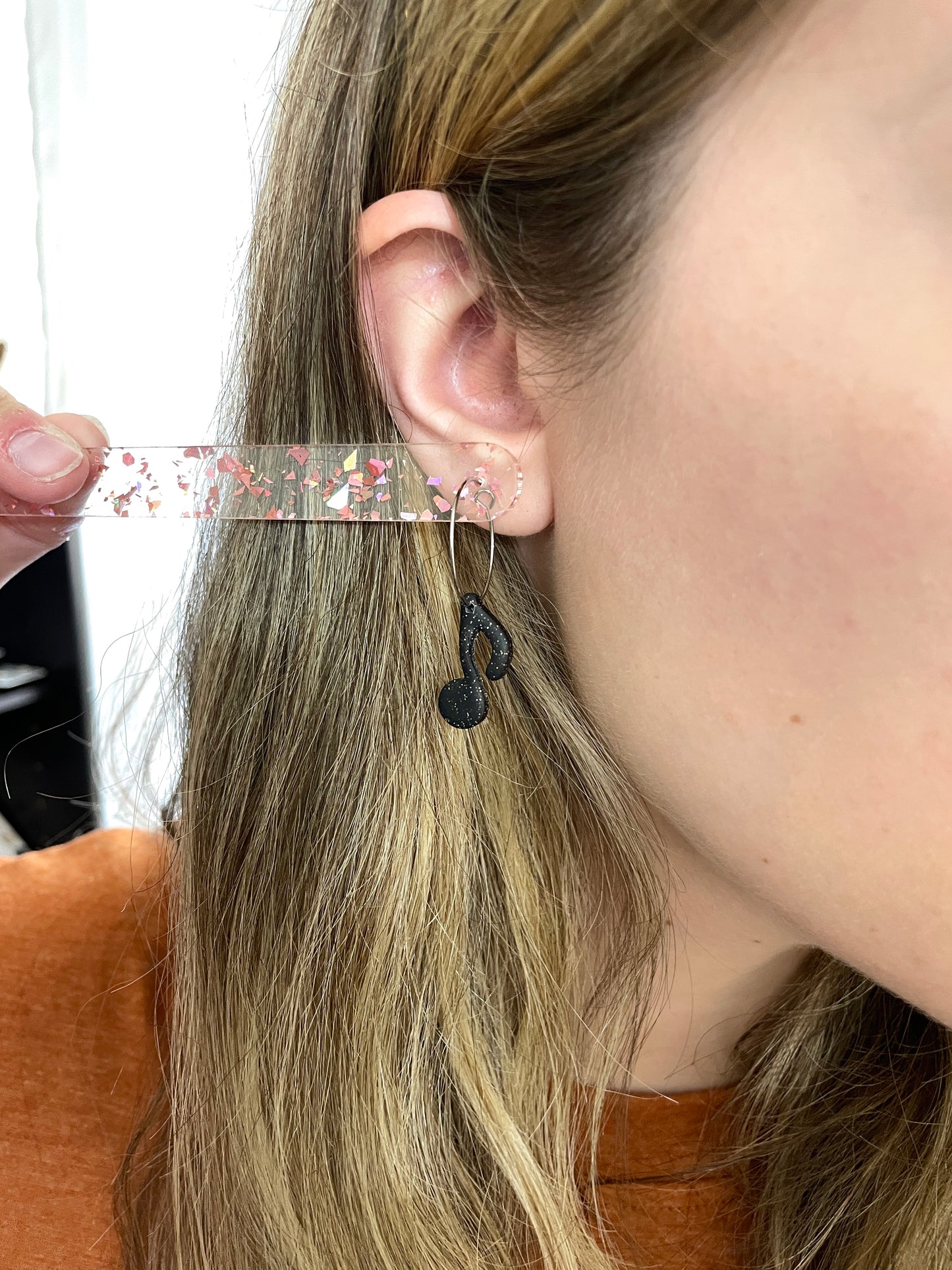 Music Note Hoops