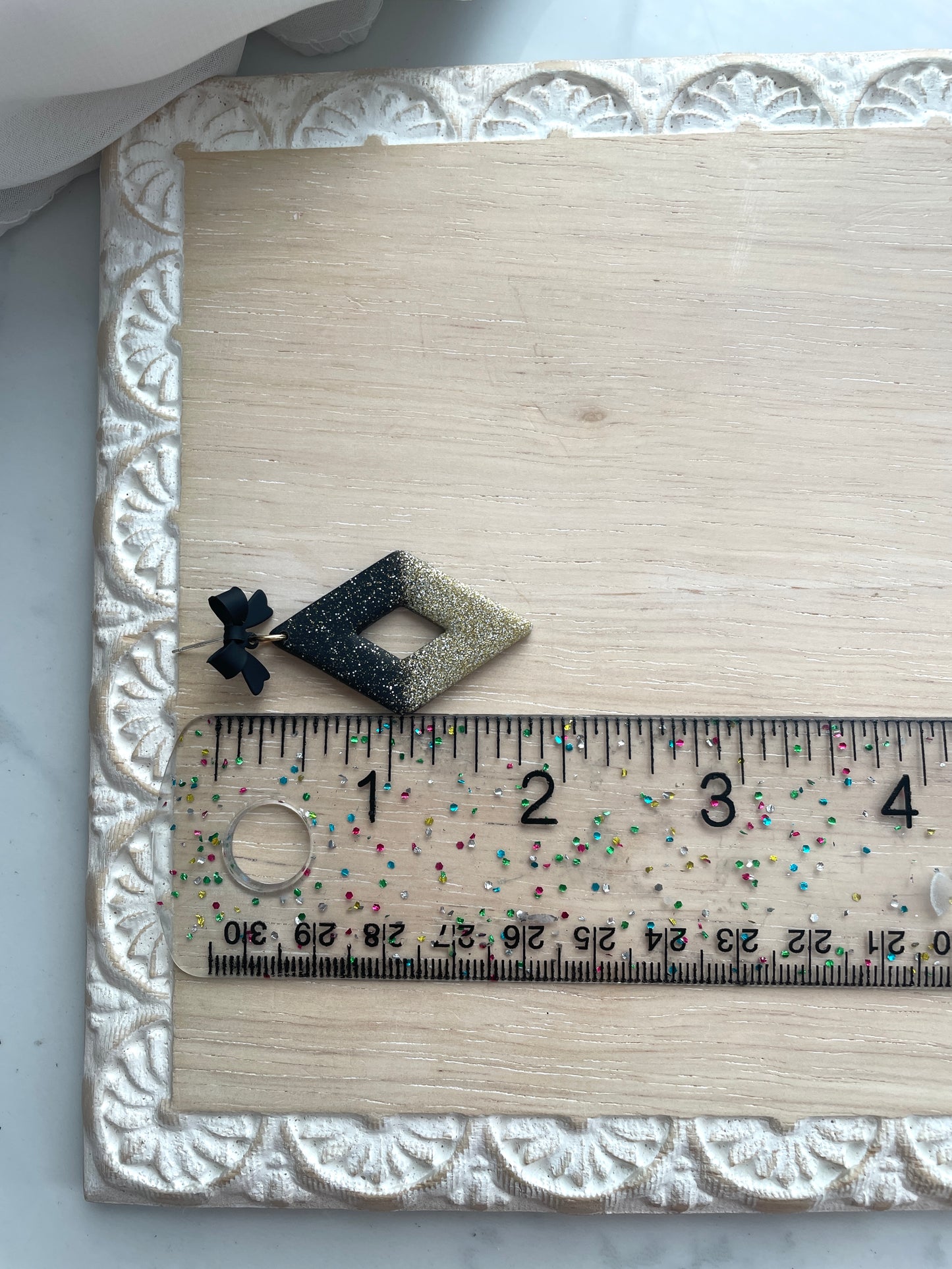 Glitter Diamond Dangles
