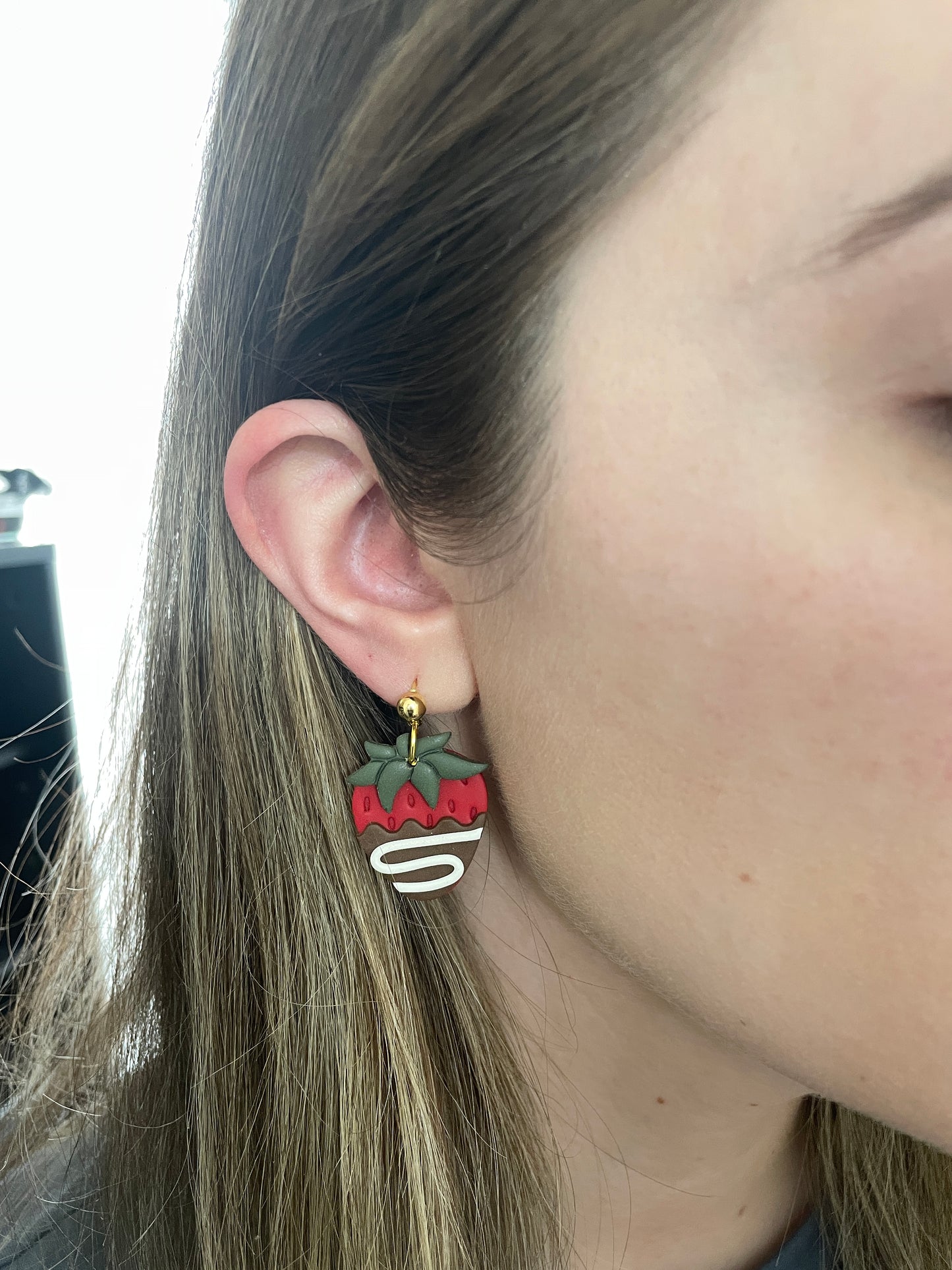 Chocolate Covered Strawberry Dangles
