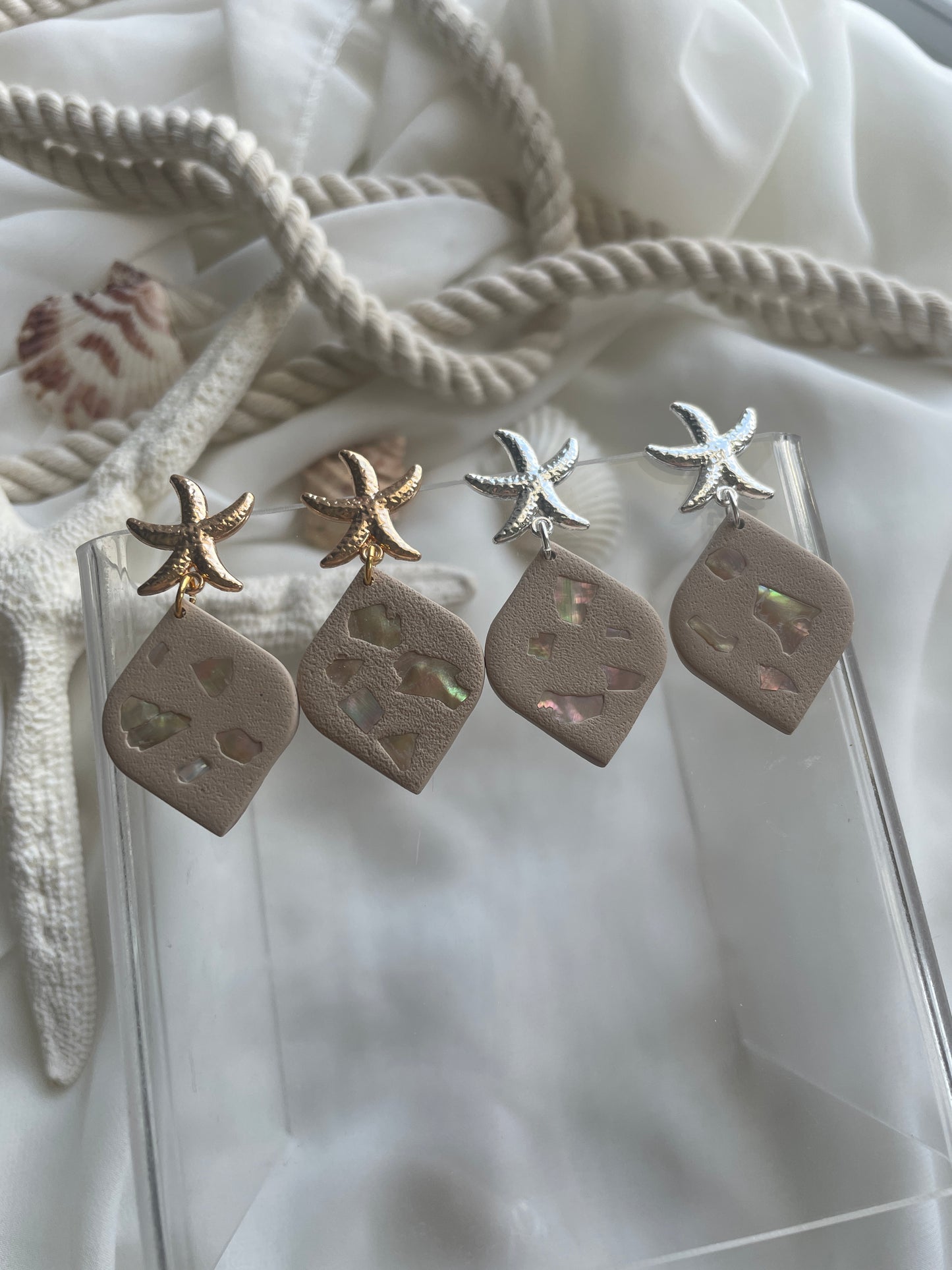 Sandy Seashell Dangles - Wholesale