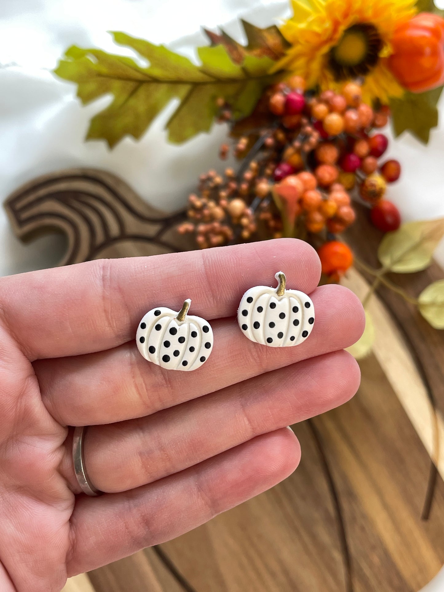 Halloween Pumpkin Studs - Wholesale