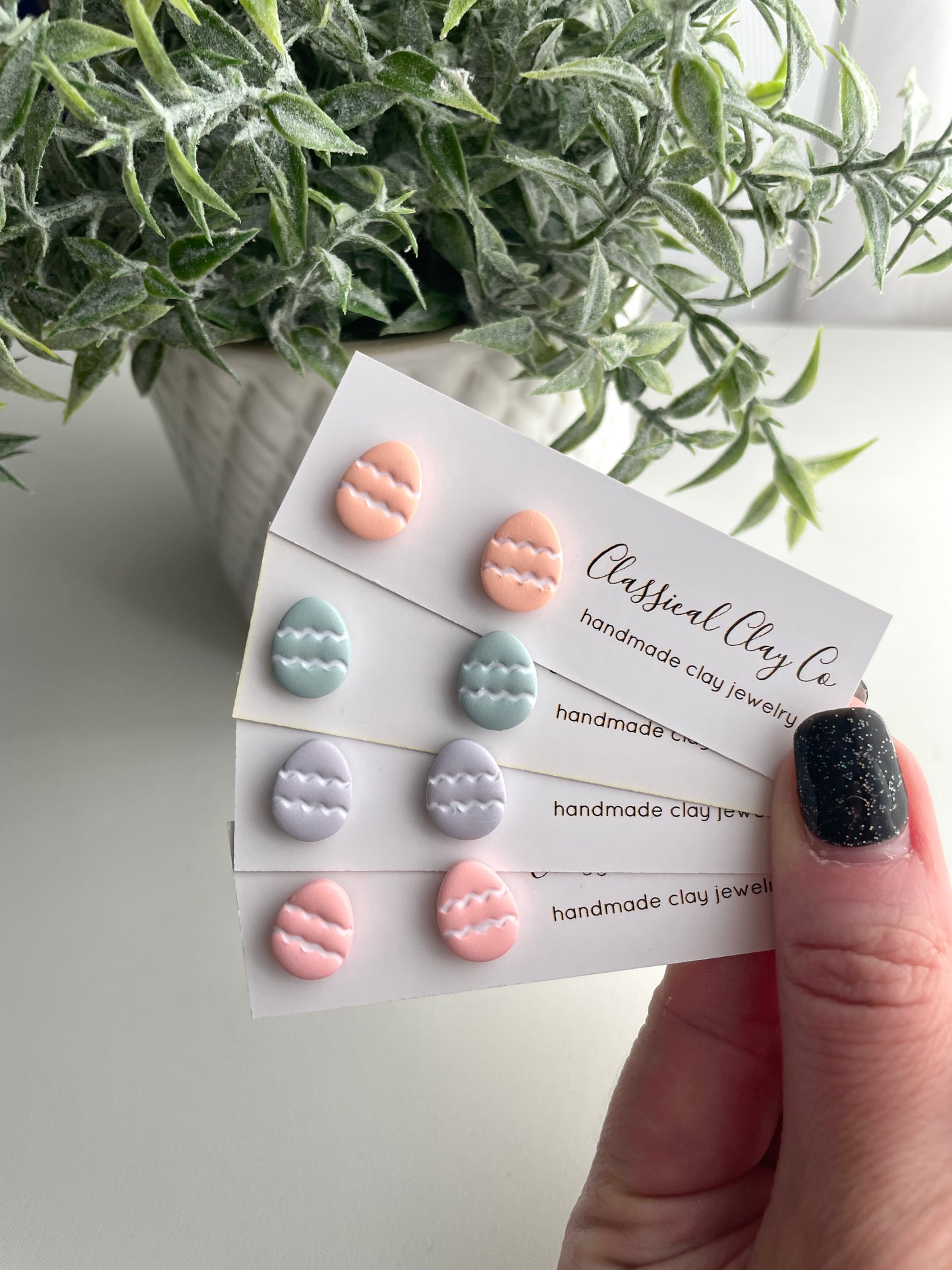 Pastel Easter Egg Studs