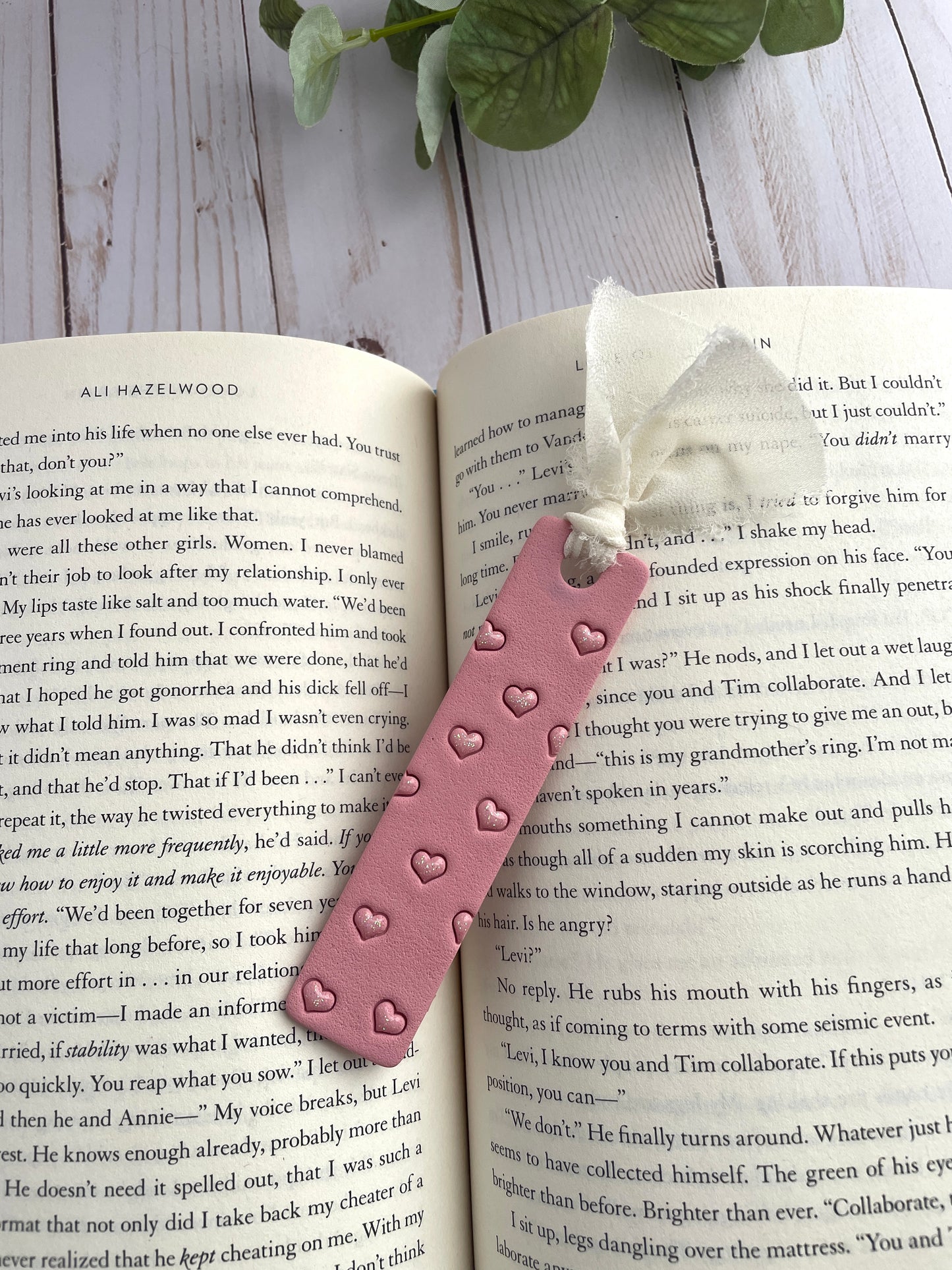 Glitter Heart Bookmarks