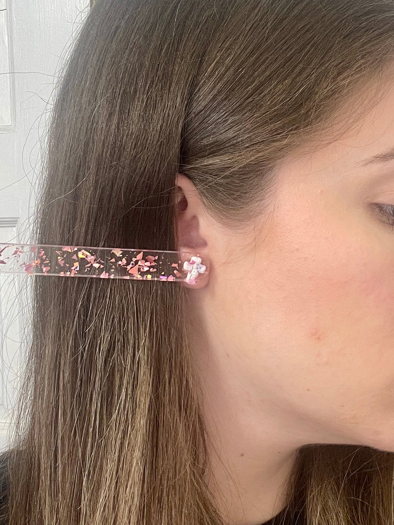 Printed Cross Studs