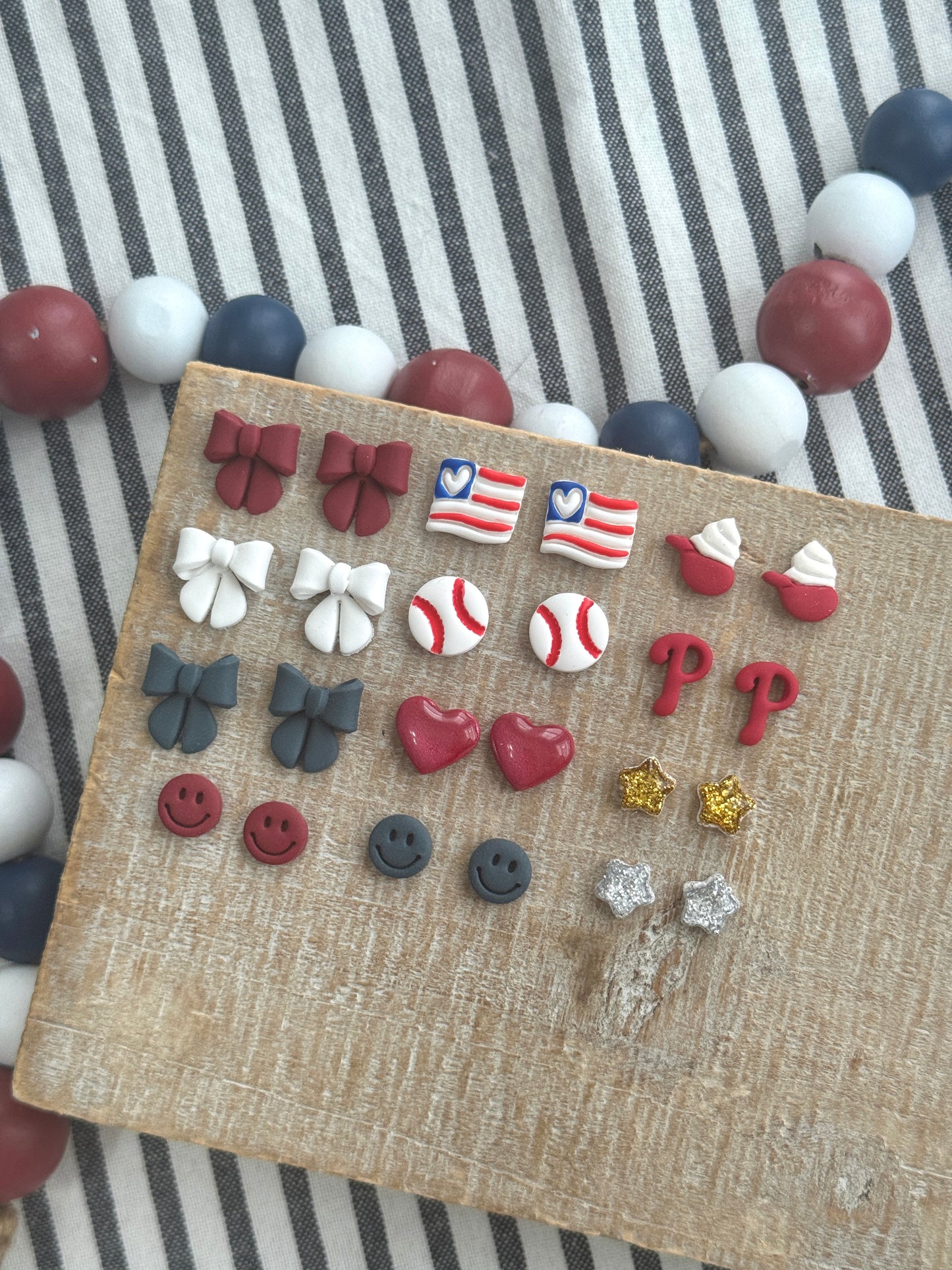 Baseball Ice Cream Helmet Studs