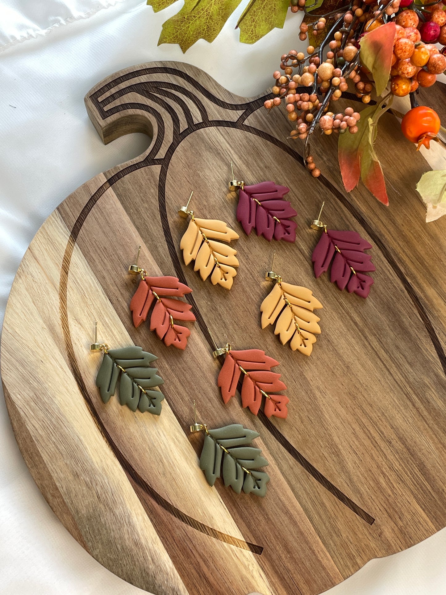 Leaf Trio Dangles