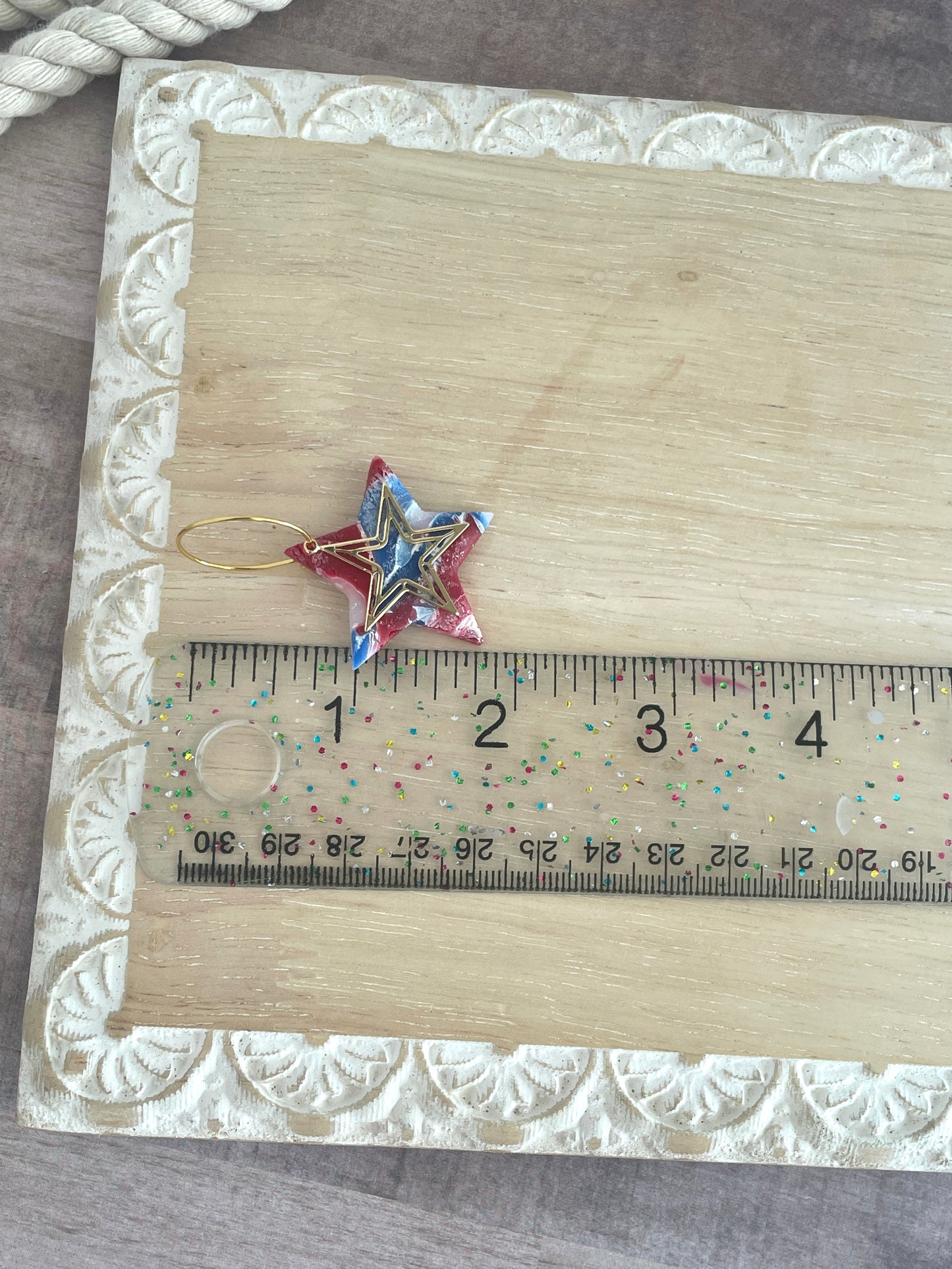 Gold Star Marbled Hoops