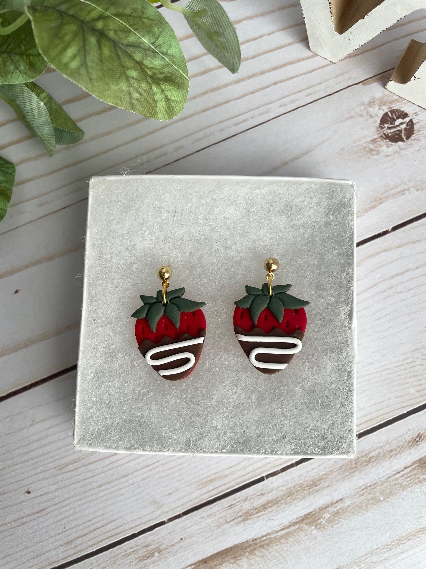 Chocolate Covered Strawberry Dangles