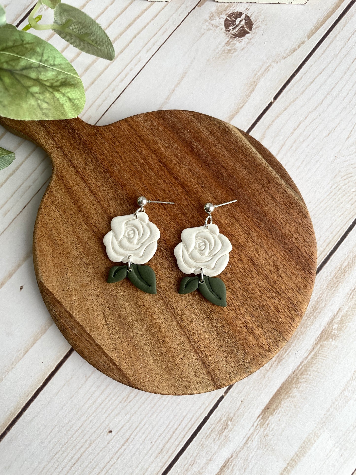 Shimmer Rose Dangles
