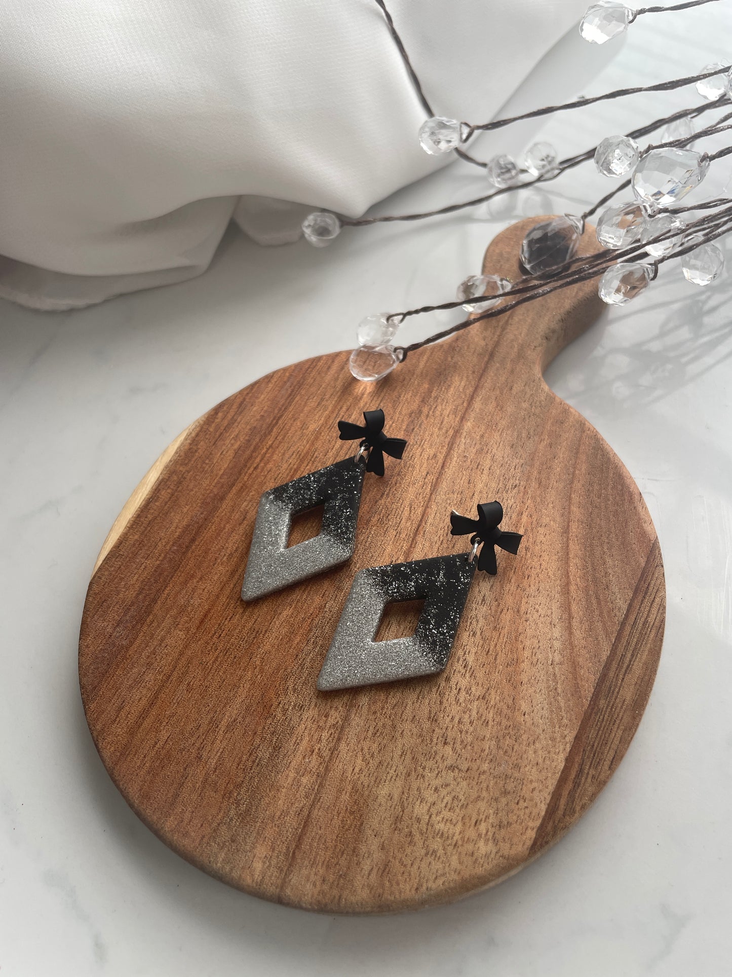 Glitter Diamond Dangles