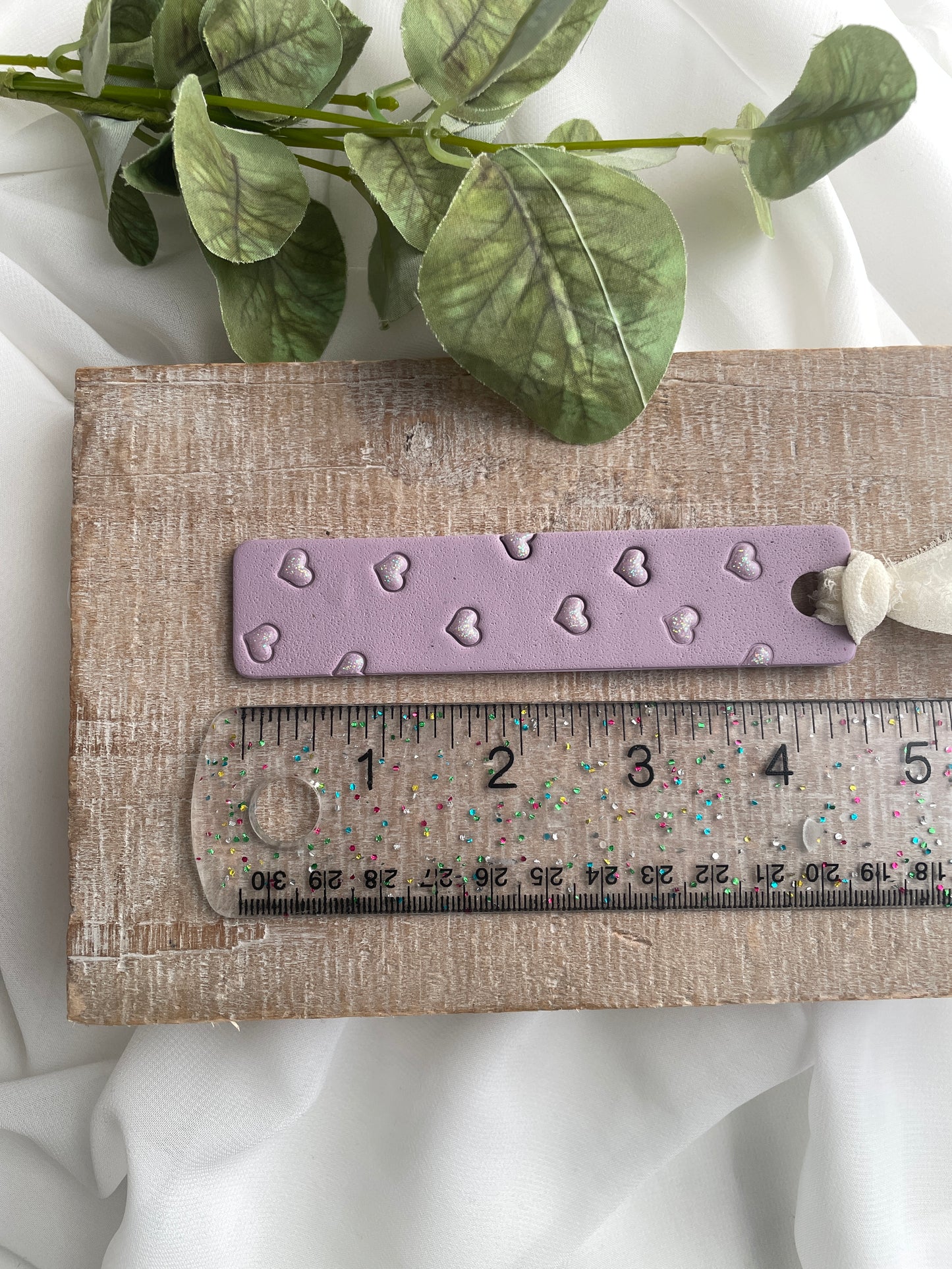 Glitter Heart Bookmarks