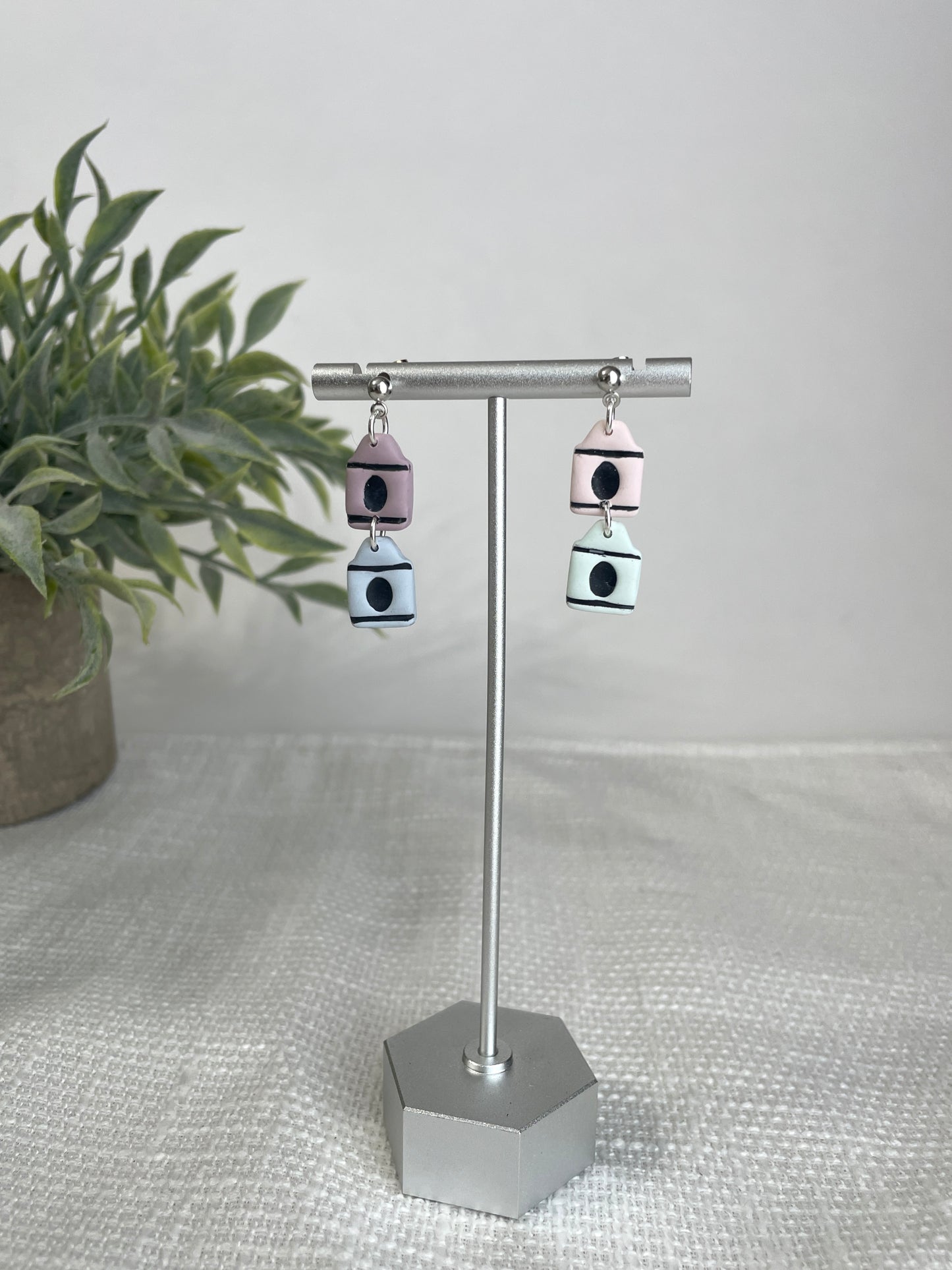 Pastel Crayon Dangles
