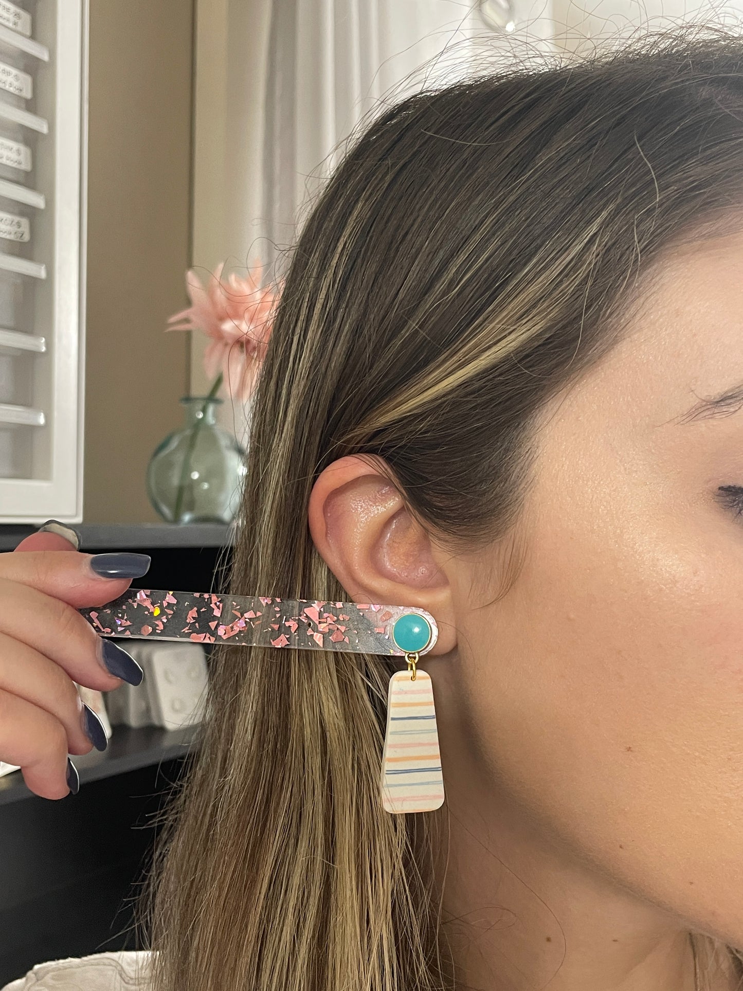 Summer Striped Dangles