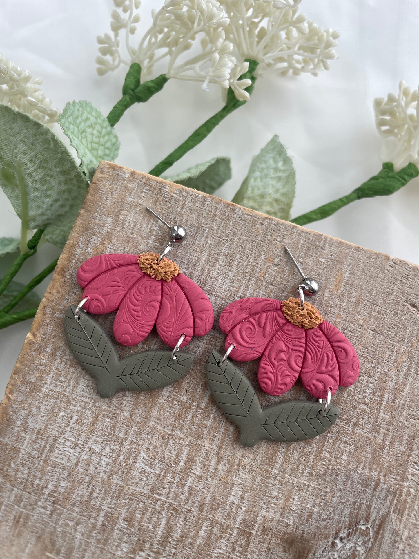 Swirled Daisy Dangles