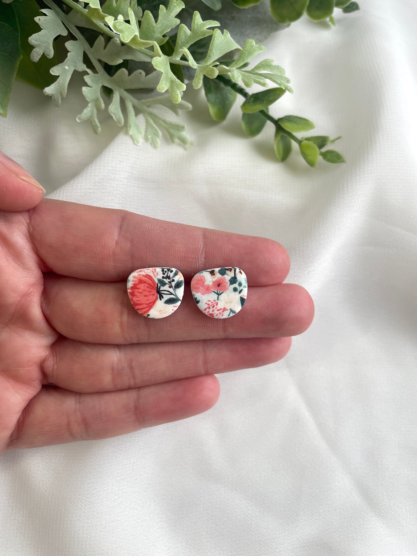 Vibrant Floral Stud Duo