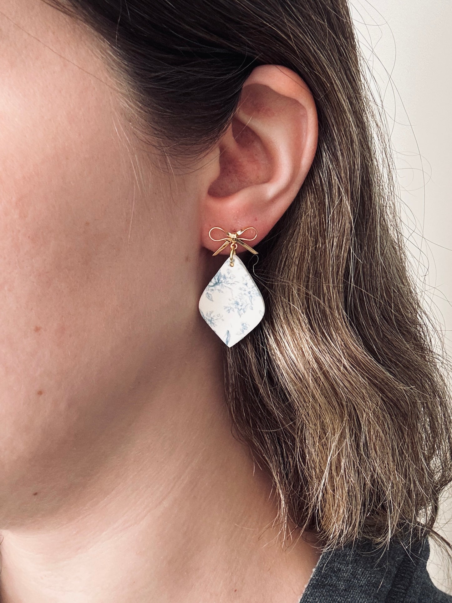 Blue Bunny Pattern Dangles