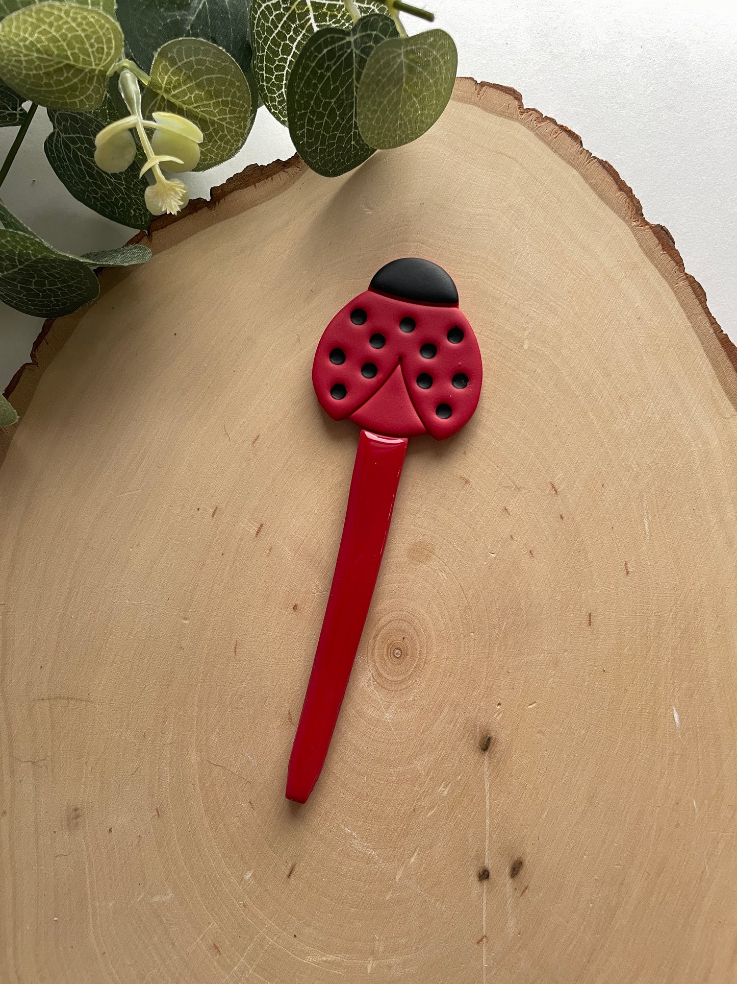 Ladybug Plant Stake