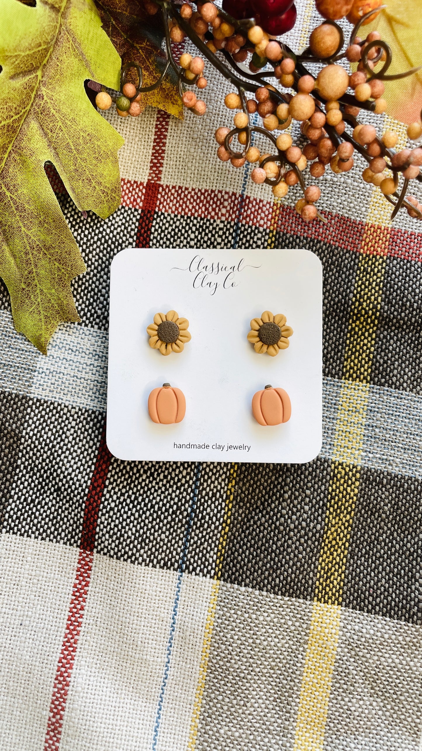 Sunflower and Pumpkin Stud Pack