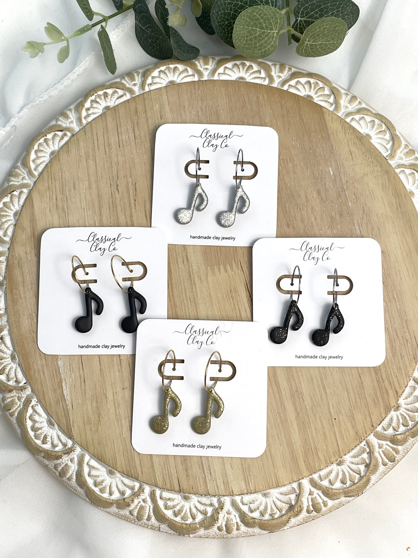 Music Note Hoops