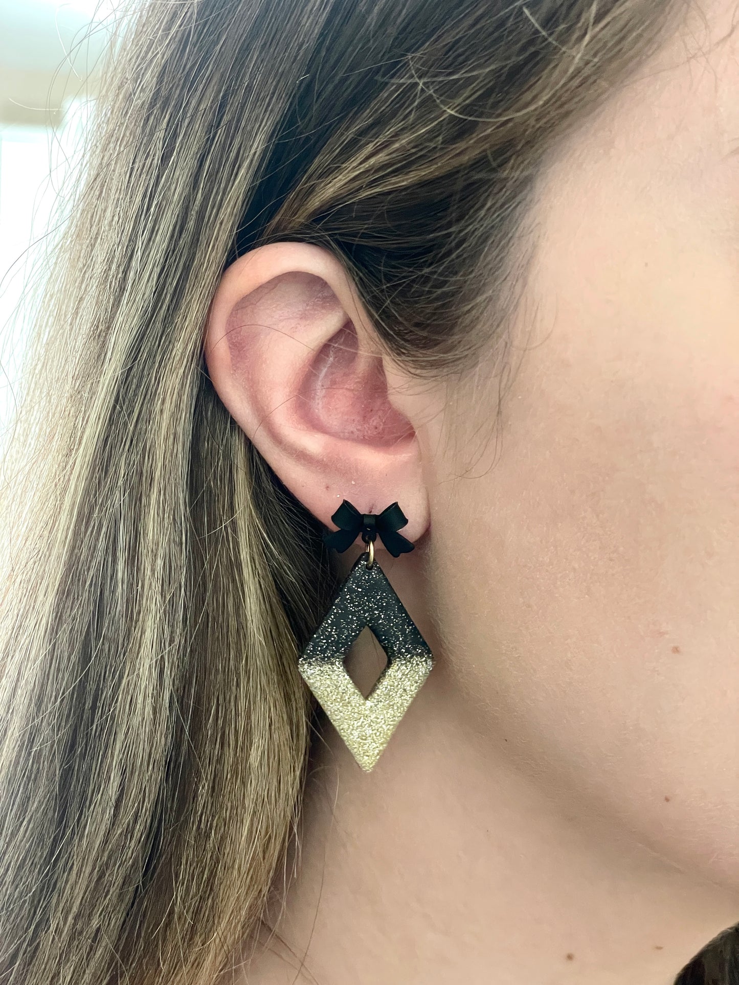 Glitter Diamond Dangles